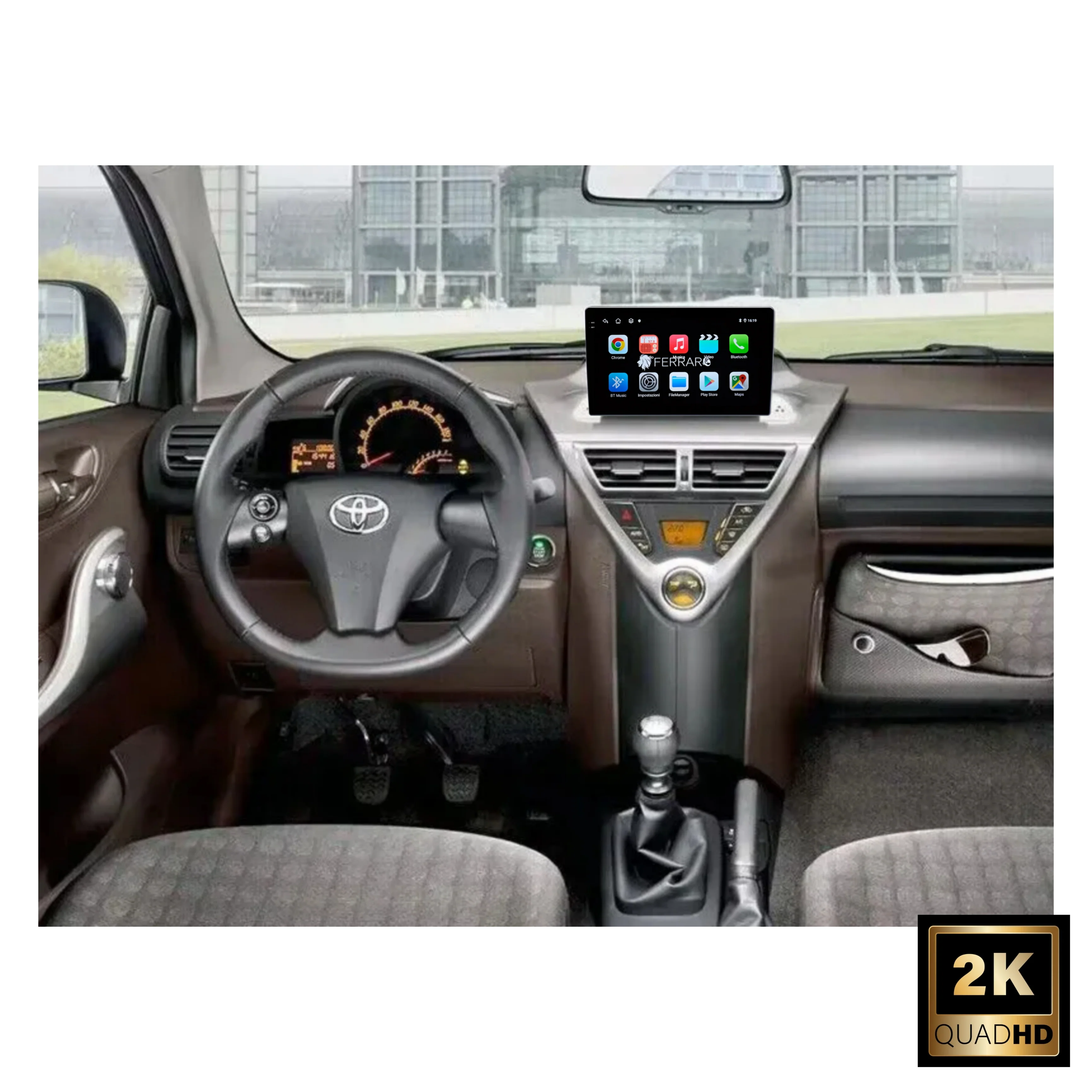 Autoradio per Toyota IQ | Scion IQ 9" 2K | 2008-2015 | Android | Bluetooth | CarPlay | Android Auto | 12/256GB Ram - Image 3