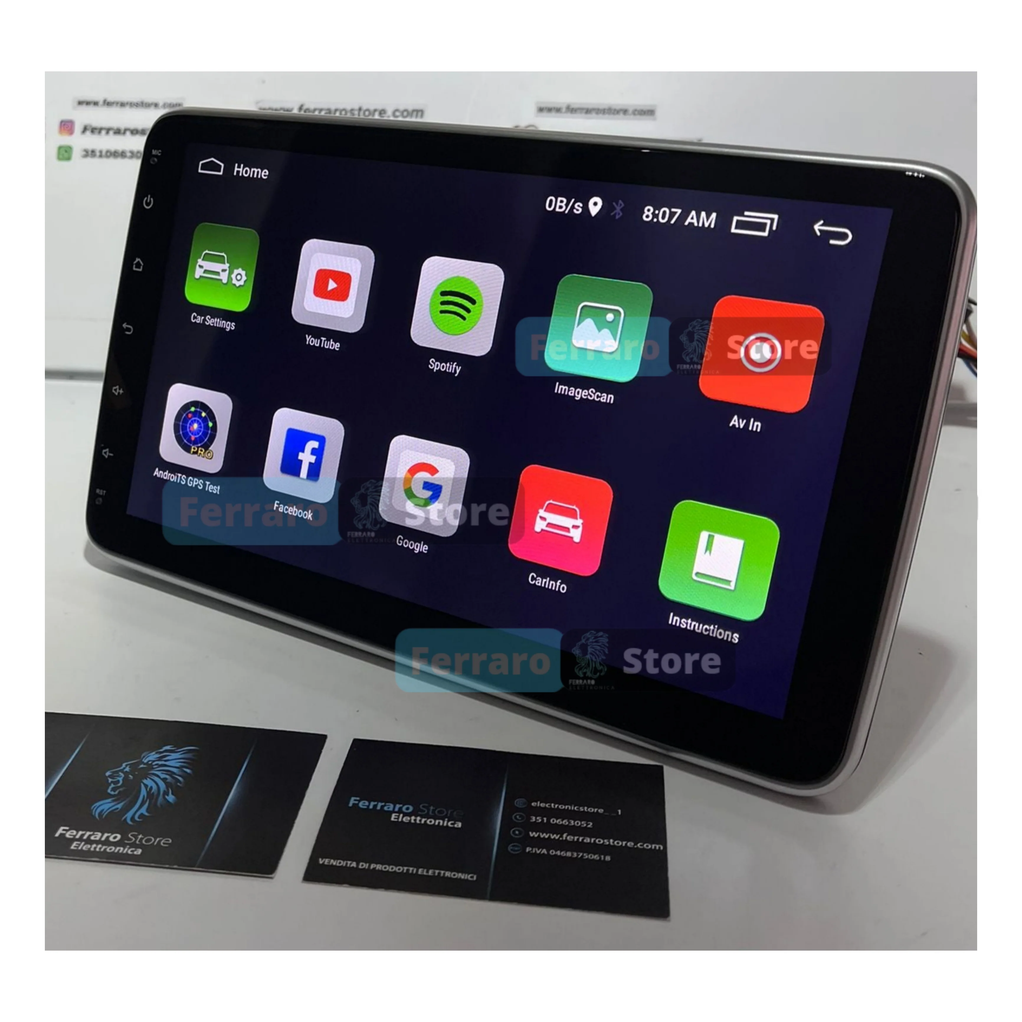 Autoradio Universale Estraibile | 1Din 10"Pollici | Android | Bluetooth | CarPlay | Android Auto | 2GB/6GB/8GB Ram - Image 3
