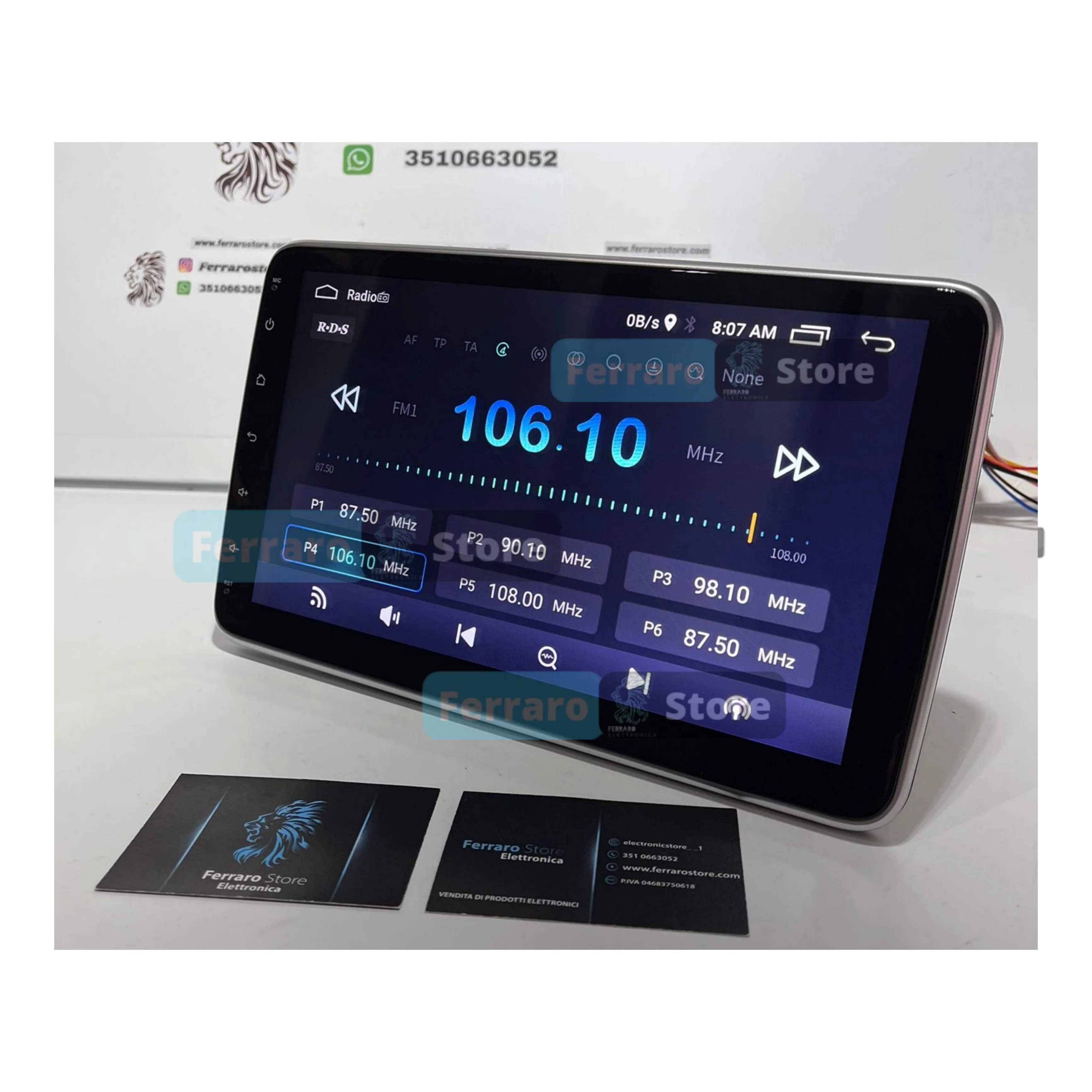 Autoradio Universale Estraibile | 1Din 10"Pollici | Android | Bluetooth | CarPlay | Android Auto | 2GB/6GB/8GB Ram - Image 4