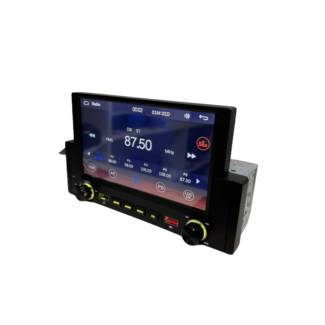 Autoradio Universale Fisso, 1Din 6.2"Pollici, Bluetooth, CarPlay, Android Auto - Image 3