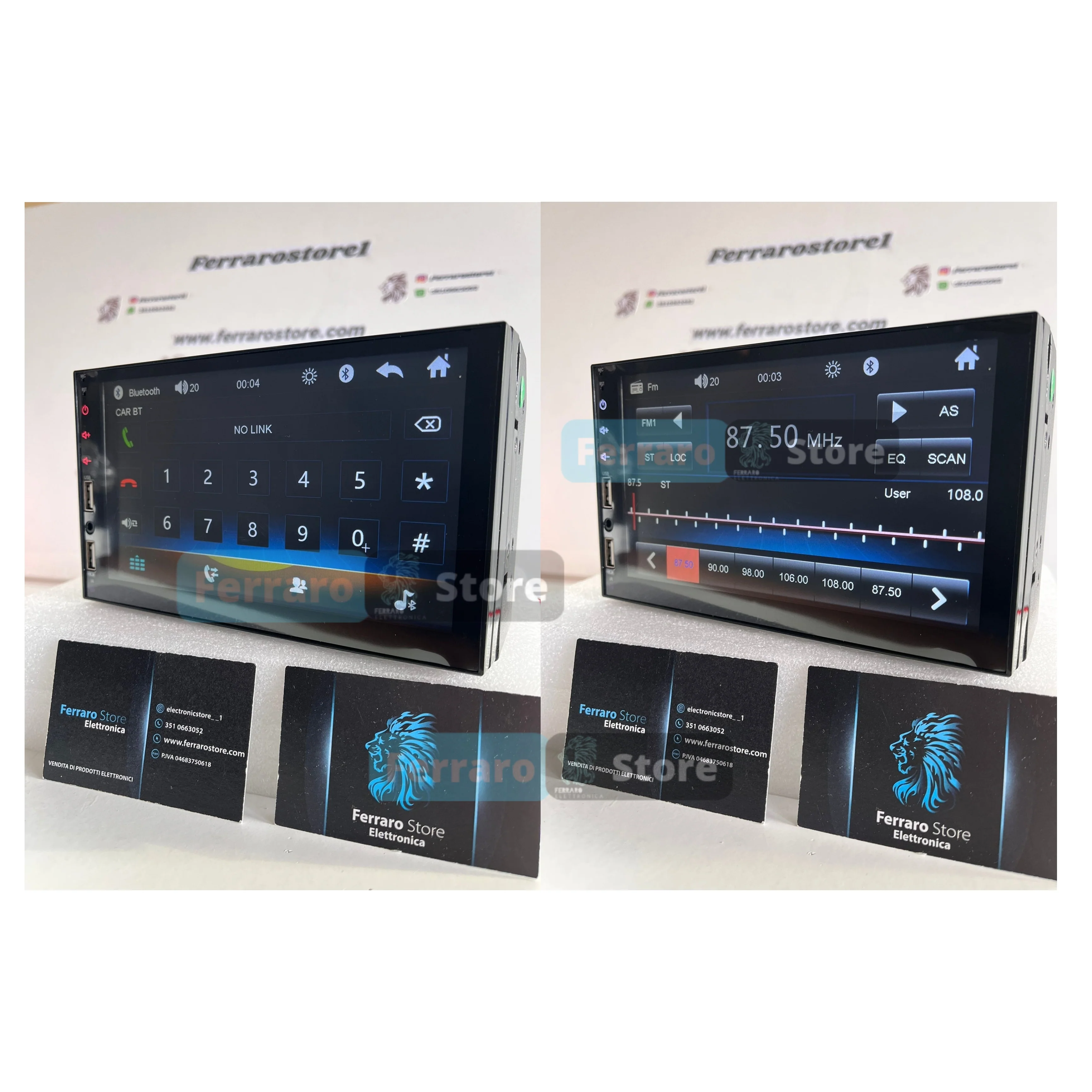 Autoradio Universale Fisso | 2Din 7" Pollici | Bluetooth | Radio | USB | CarPlay + Android Auto - Image 2
