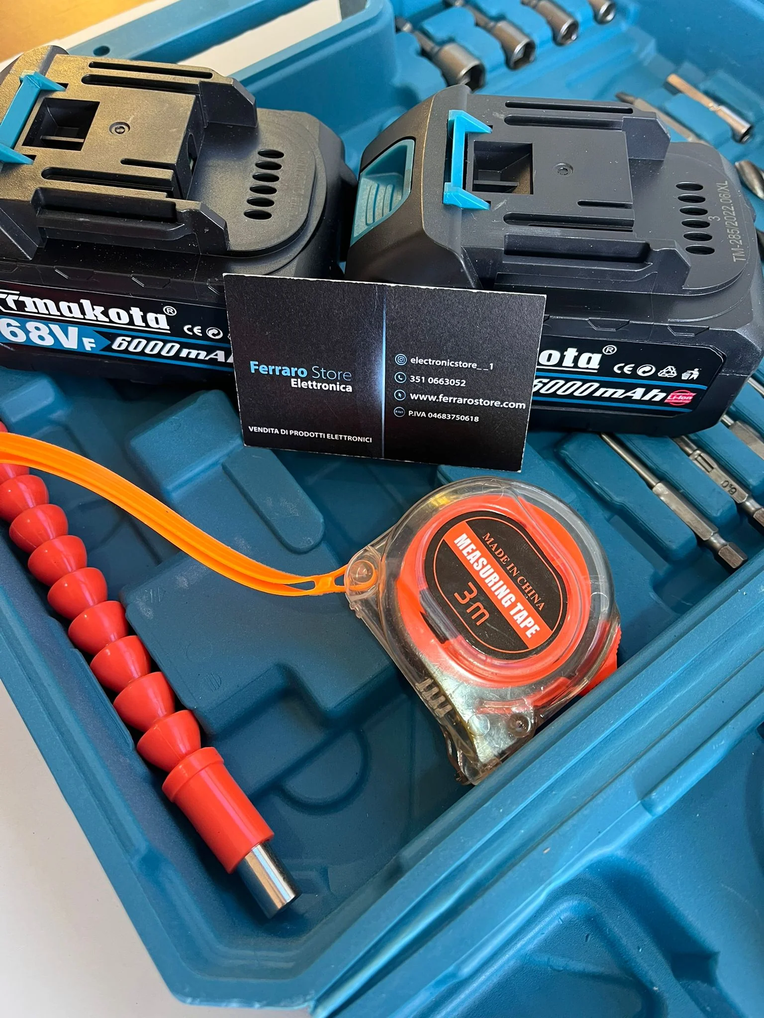 Trapano, Avvitatore a impulsi, Doppio Attacco a Batteria, Accessori, Valigetta - Image 10