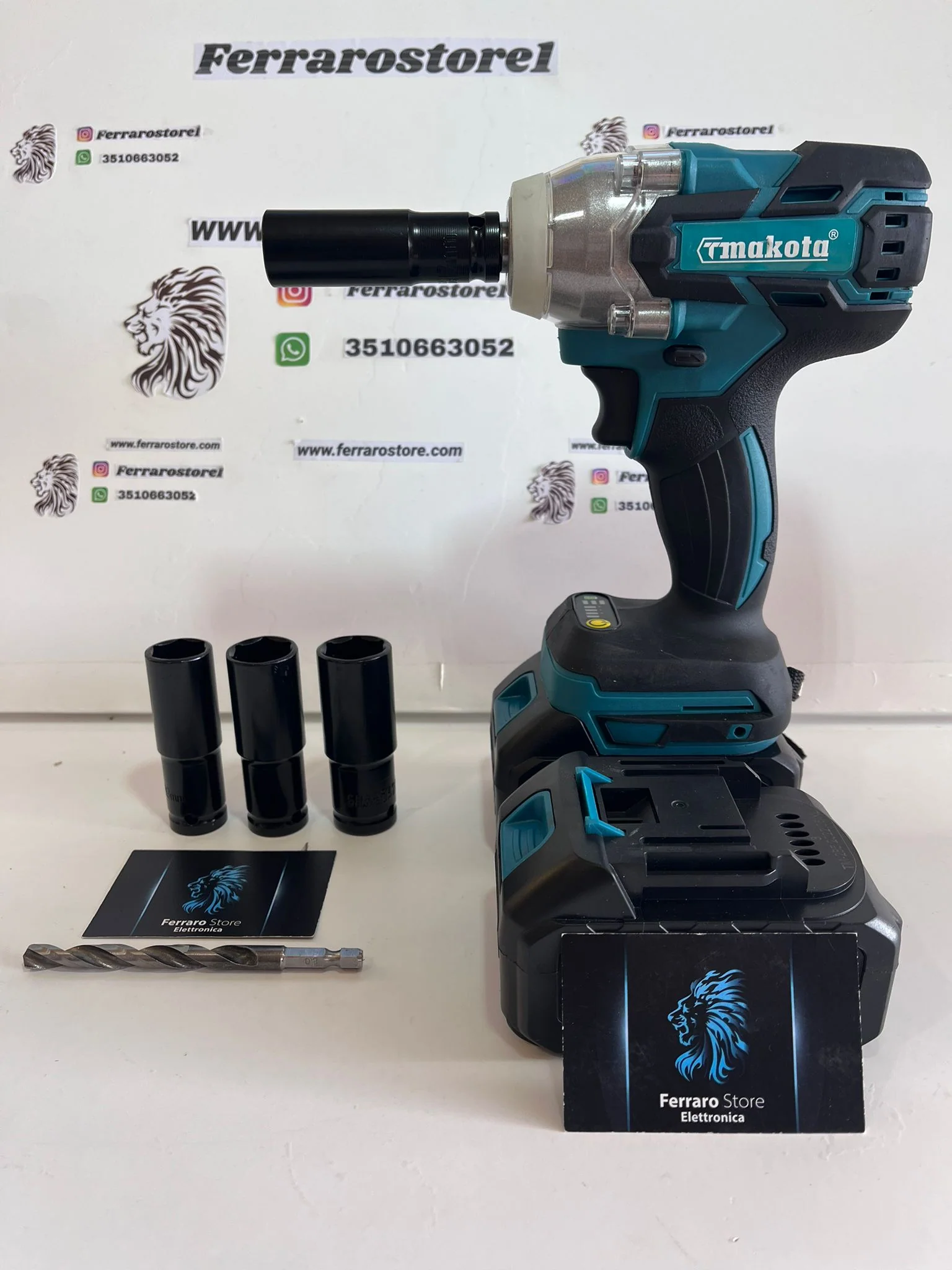Trapano, Avvitatore a impulsi, Doppio Attacco a Batteria, Accessori, Valigetta - Image 3