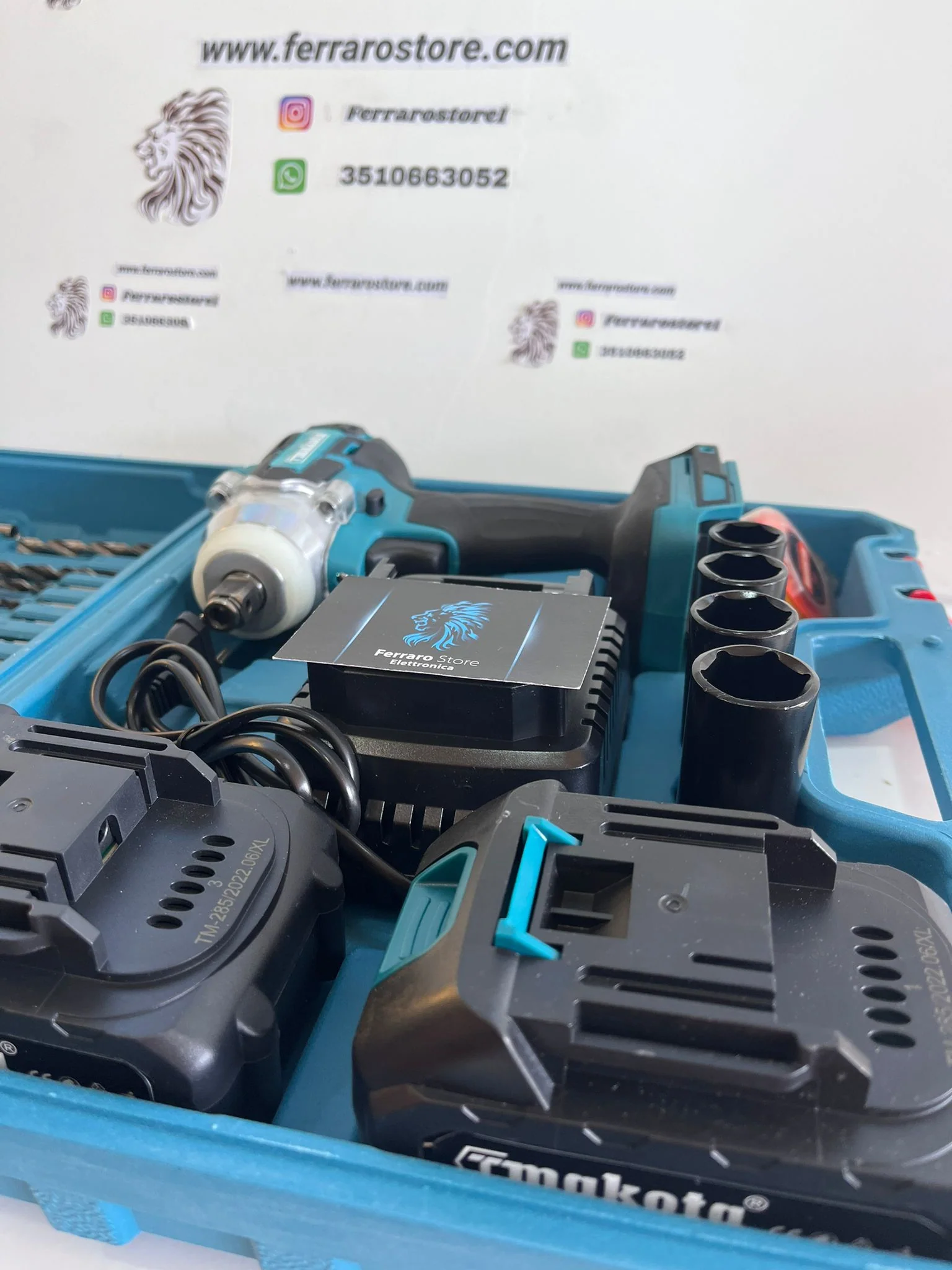 Trapano, Avvitatore a impulsi, Doppio Attacco a Batteria, Accessori, Valigetta - Image 4