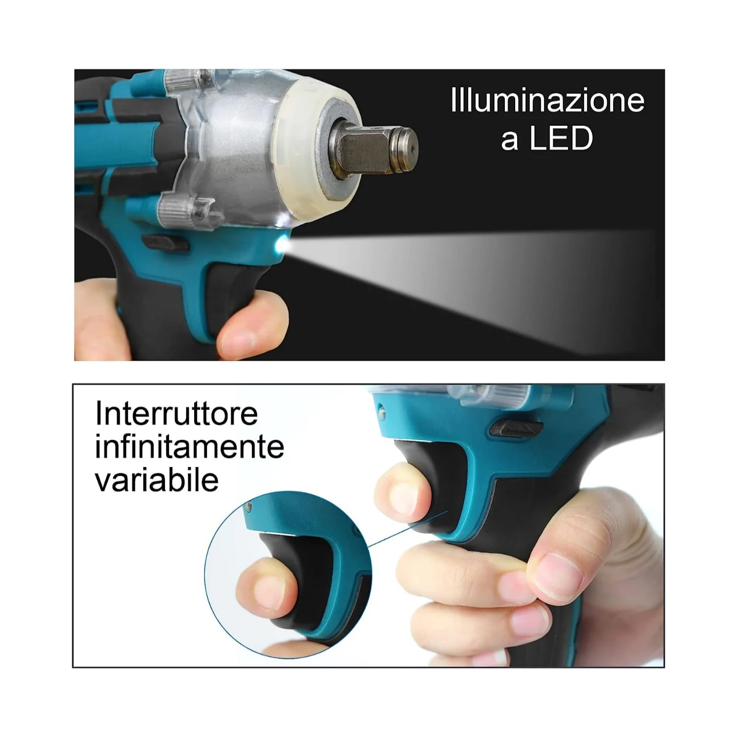 Avvitatore ad Impulsi, Doppia Batteria 68v, Svitatore, Avvitatore Bulloni, Auto, 5aH - Image 5