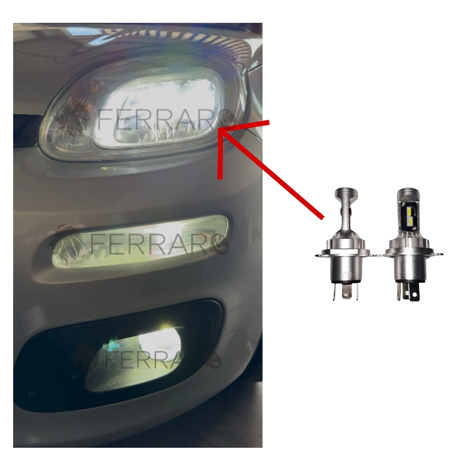 Conversione Fari | Fiat Panda 3a Serie | Led H4