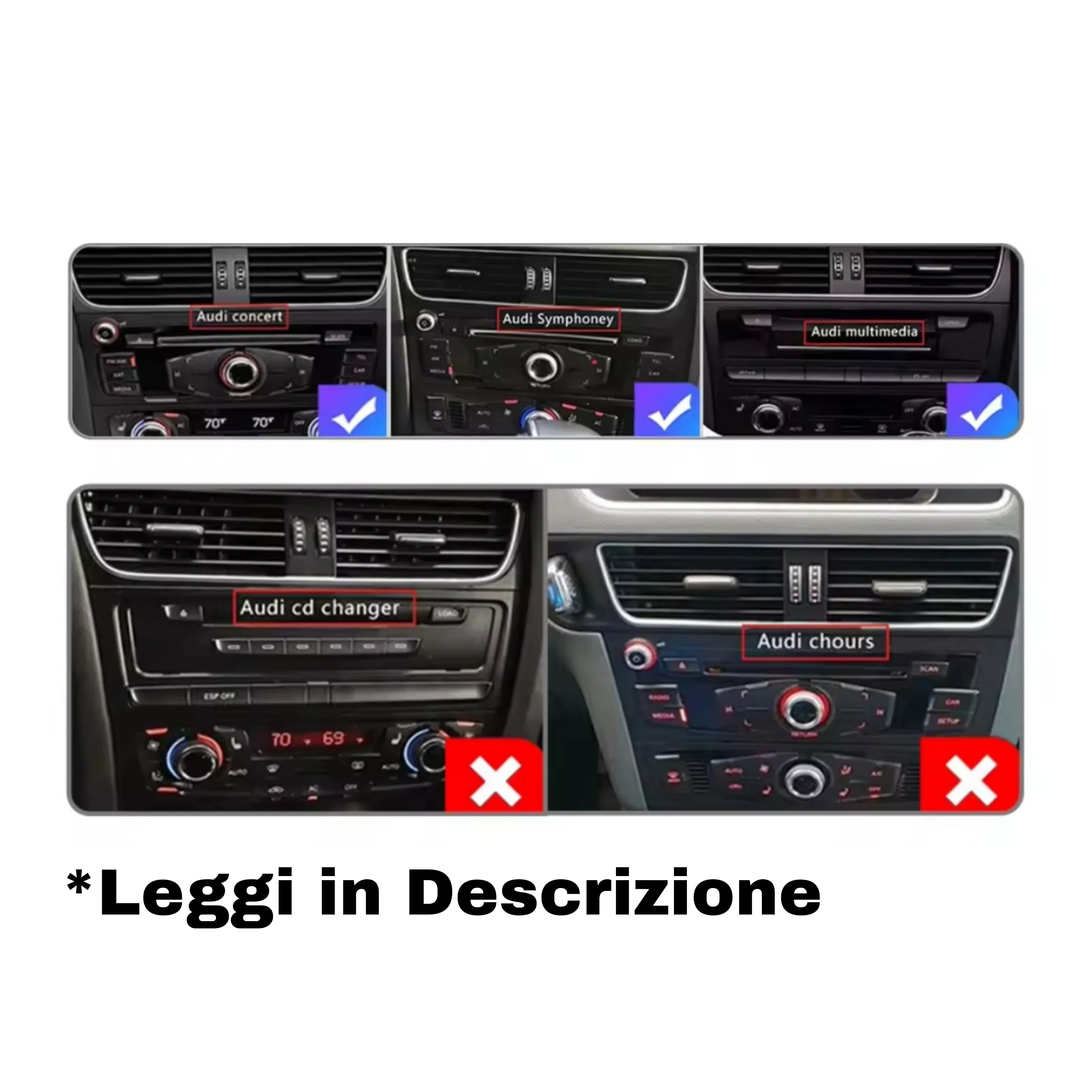 Kit Montaggio Autoradio 10.1"Pollici Audi A4 B8 (2009-2016) Mascherina, Cablaggio Autoradio Android - Image 3