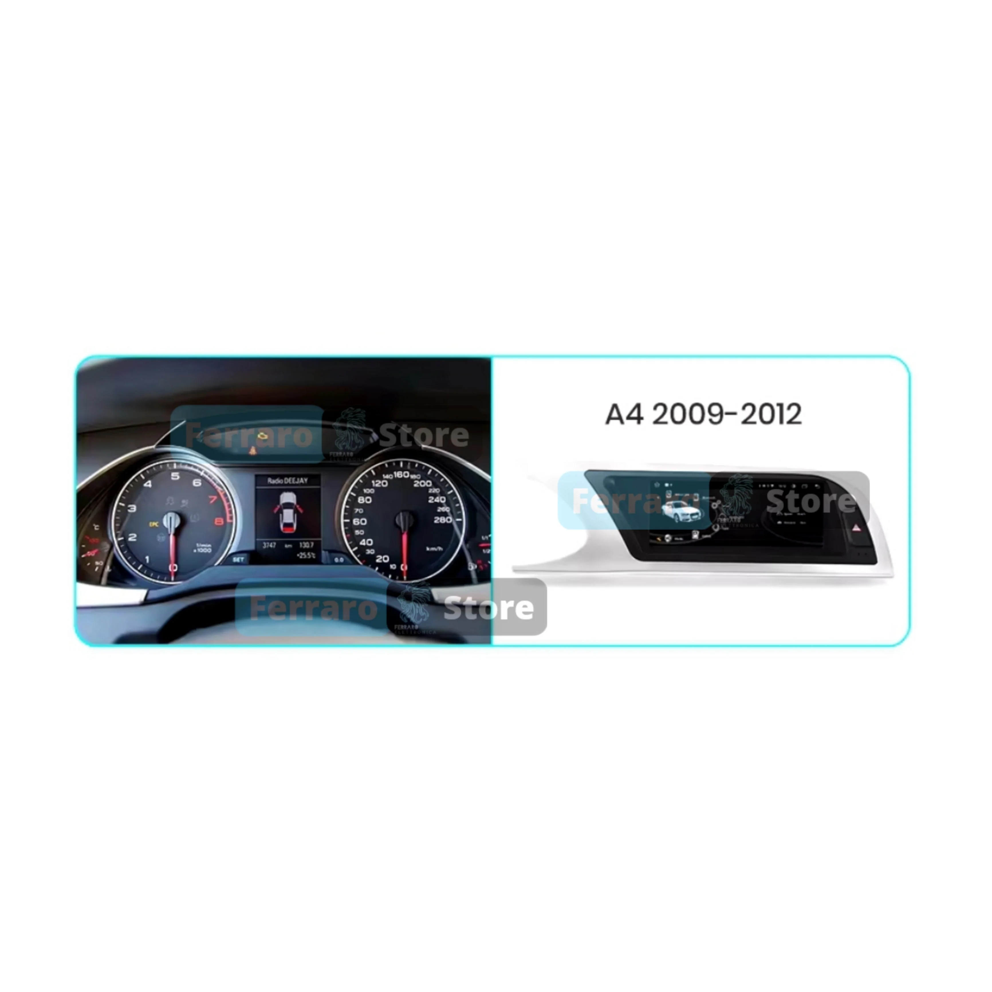 Kit Montaggio Autoradio 10.1"Pollici Audi A4 B8 (2009-2016) Mascherina, Cablaggio Autoradio Android - Image 4