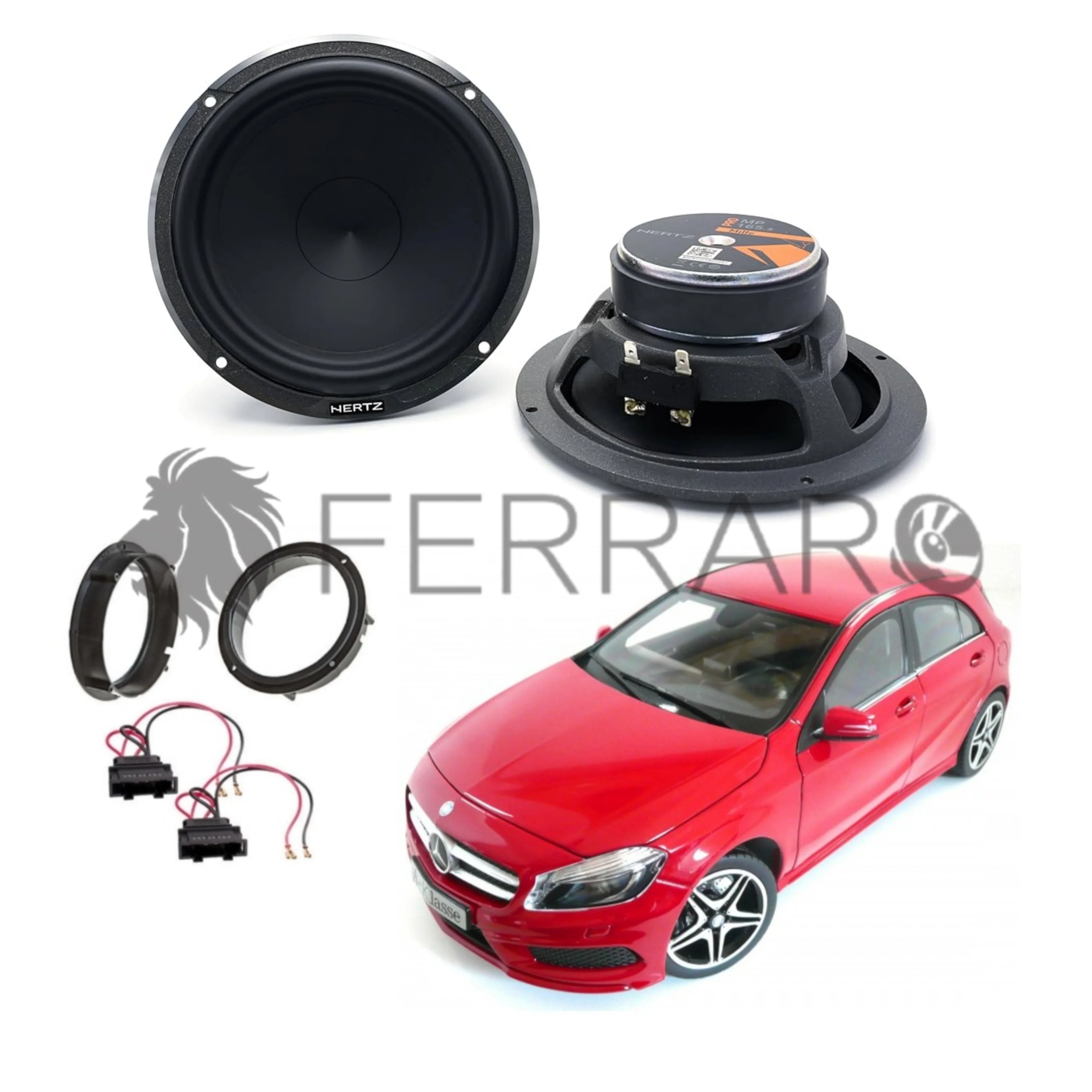 Hertz Kit 2 Casse, MP 165.3, Ant o Post, Mercedes Classe A W176