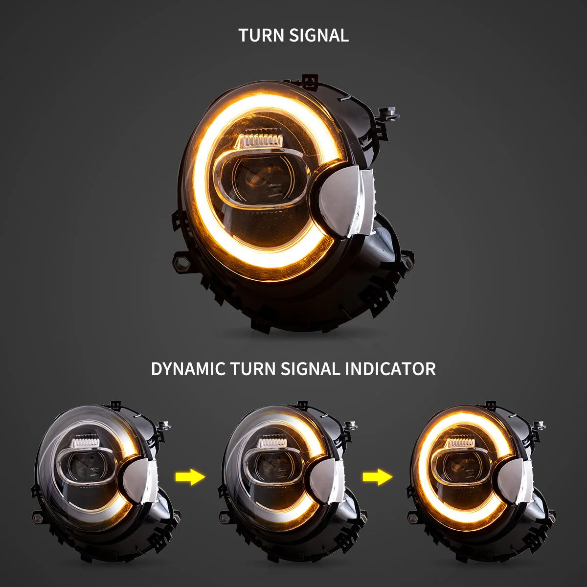 Fanali Anteriore Completo per BMW Mini Cooper S R55, R56, R57, R58, R59 (2007-2014) a LED - Image 5