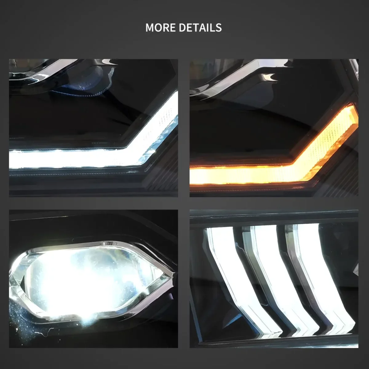 Fanali Anteriore Completo per Ford Mustang 5ª Serie (2005-2009) a LED - Image 3