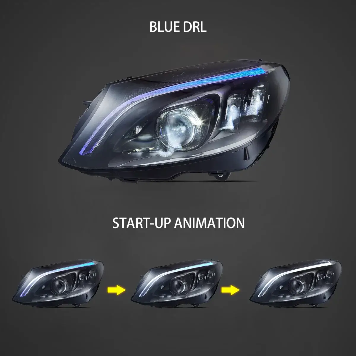 Fanali Anteriore Completo per Mercedes Classe C W205 (2015-2021) a LED - Image 4