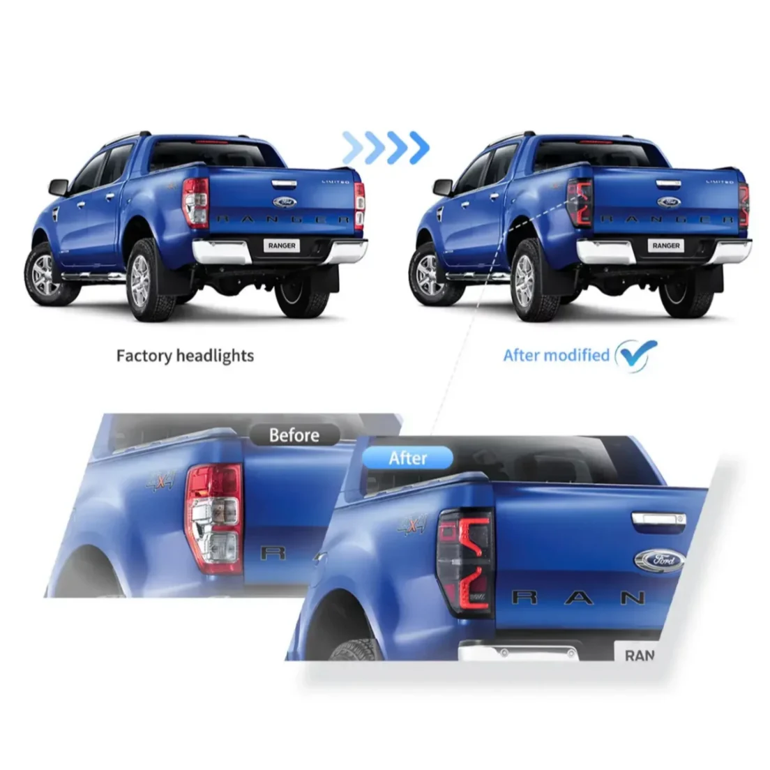 Fanali Posteriore Completo per Ford Ranger (2012-2022) a LED - Image 6
