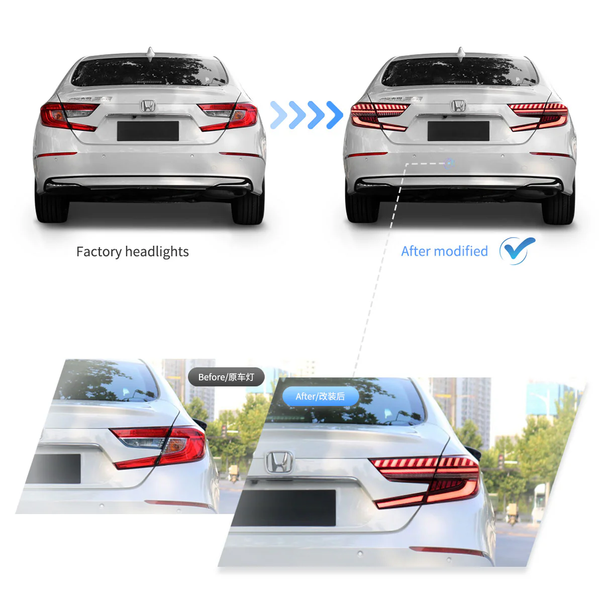 Fanali Posteriore Completo per Honda Accord X (2017-2022) a LED - Image 7