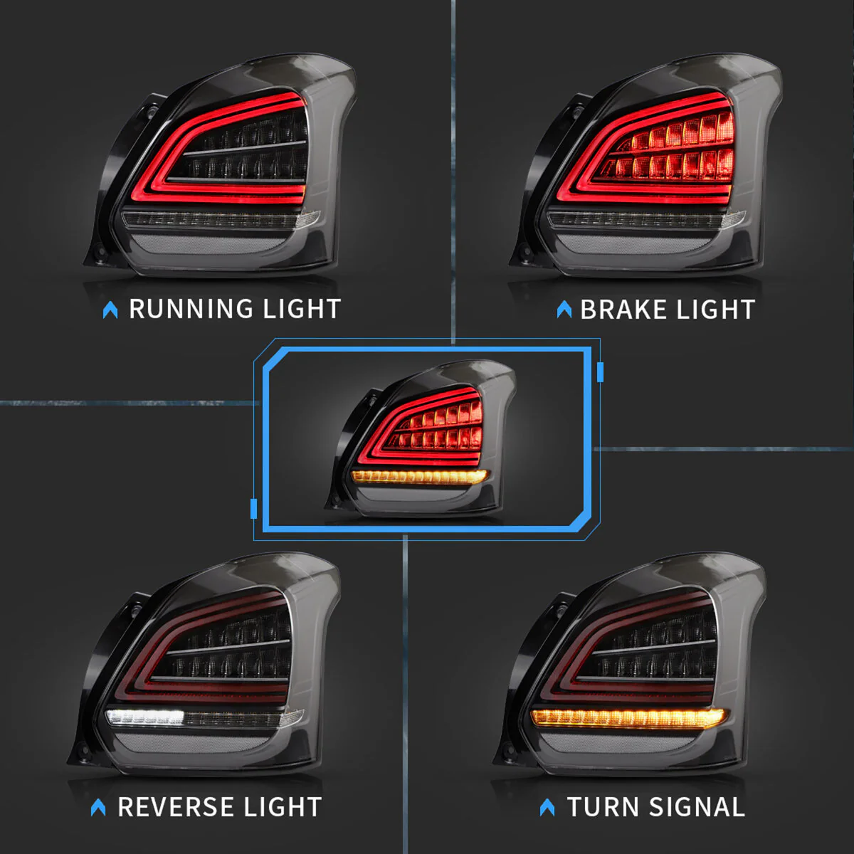 Fanali Posteriore Completo per Suzuki Swift (2017-2022) a LED - Image 2
