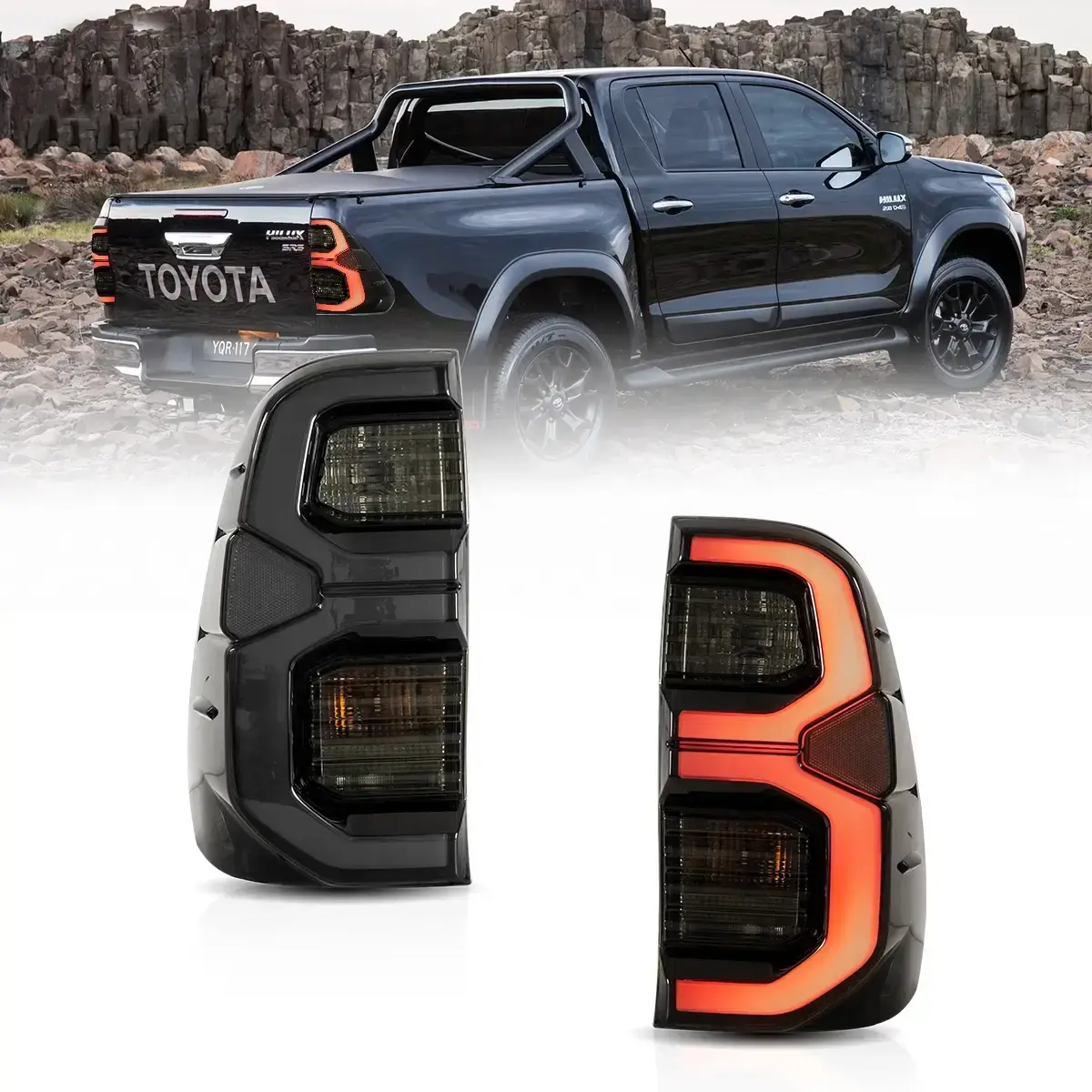 Fanali Posteriore Completo per Toyota Hilux SR5 (2015-2020) a LED