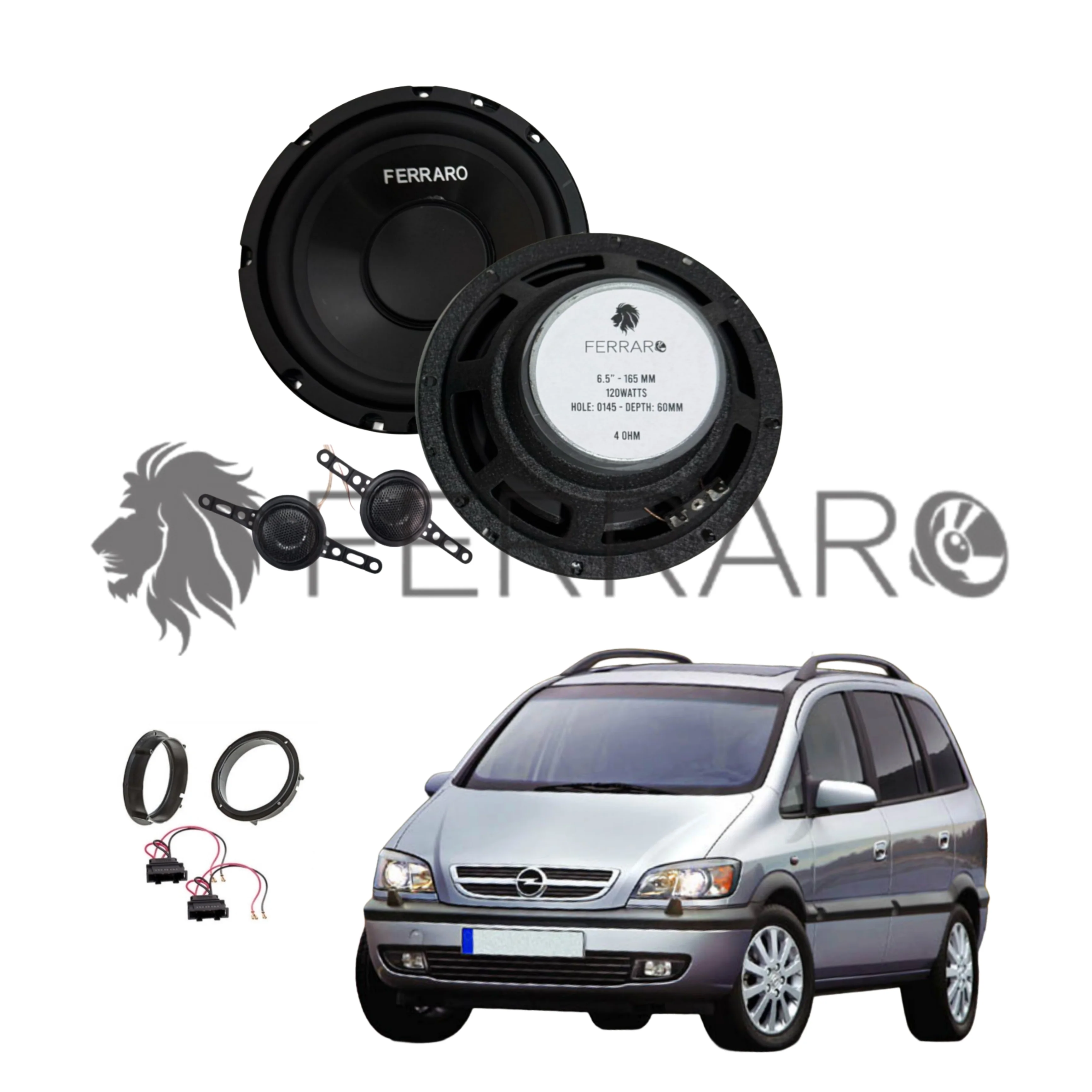 FerraroStore Kit 2 Altoparlanti | ASK-165.2 | Anteriore | Opel Zafira A (1999-2005)