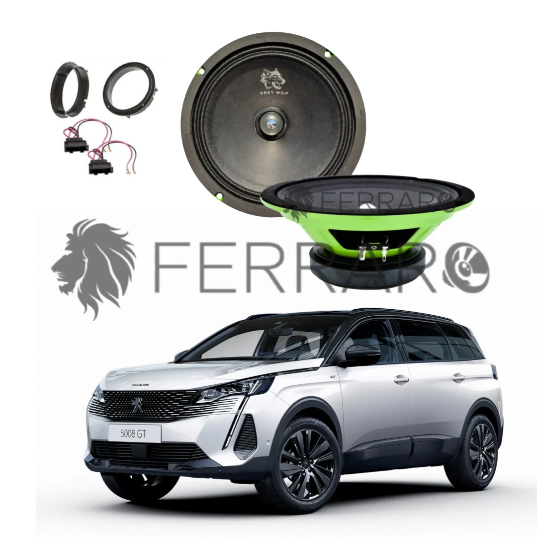 FerraroStore Kit 2 Altoparlanti | PV165.3 | Anteriori | Peugeot 5008 2ª Serie (Dal 2016>)