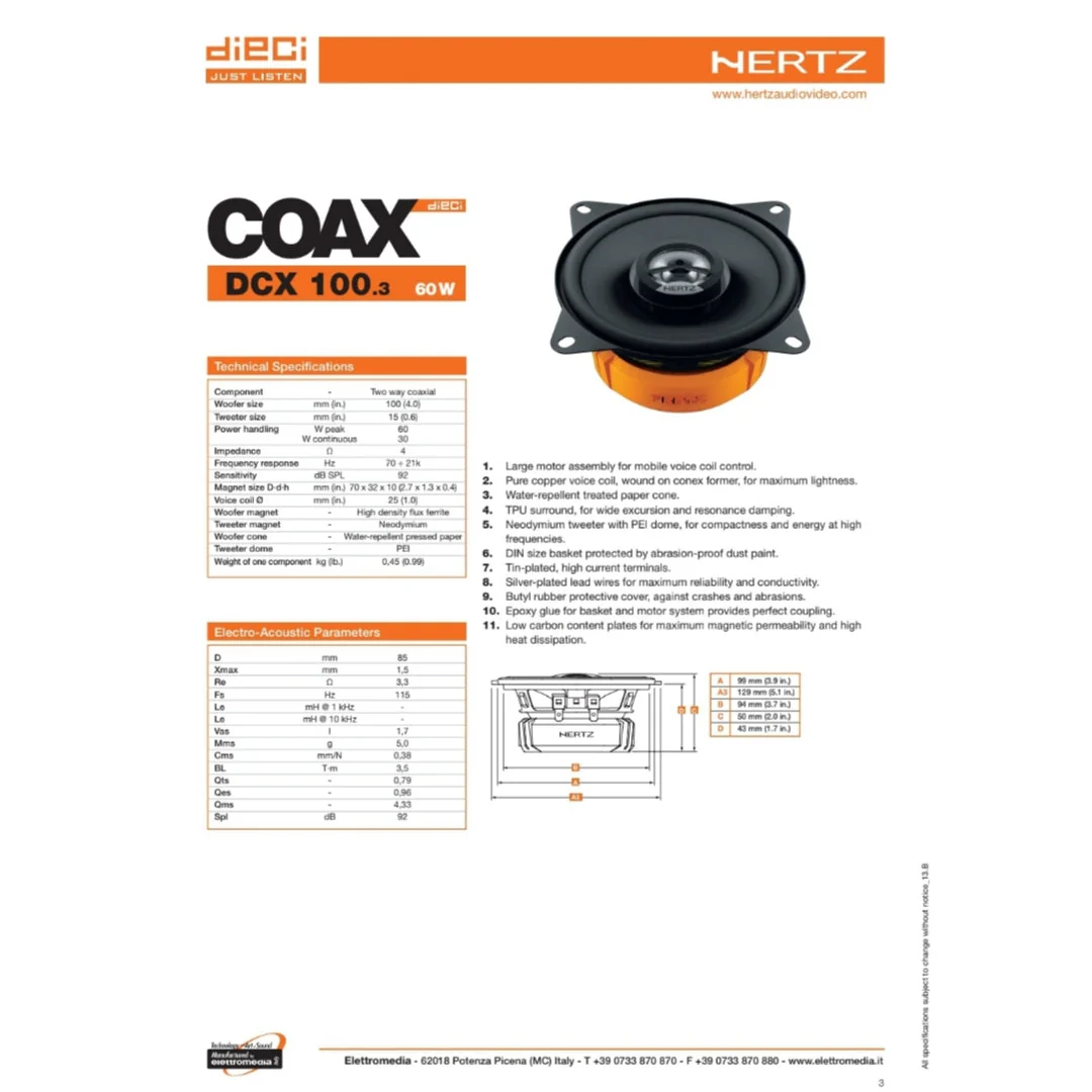 FerraroStore Kit 4 Casse | PV165.3 | DCX 100.3 | Ant/Post | Opel Corsa D, E (2006-2019) - Image 4