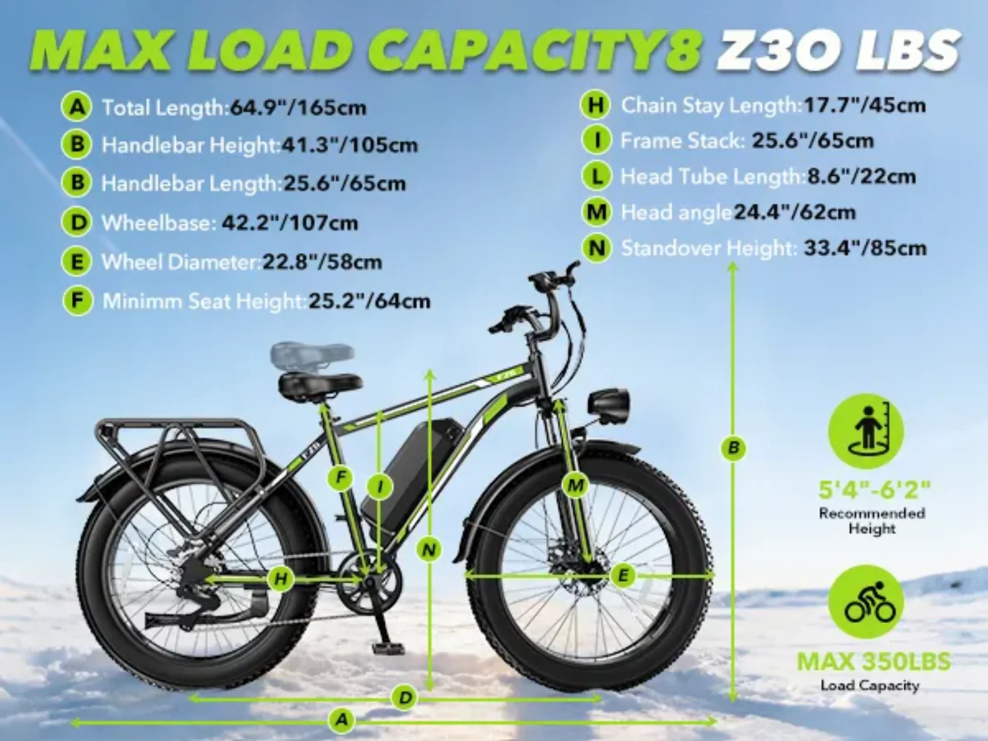 FerraroStore S8-Single, Bici Elettrica Pieghevole, 20*4", Batteria 48V - Image 6