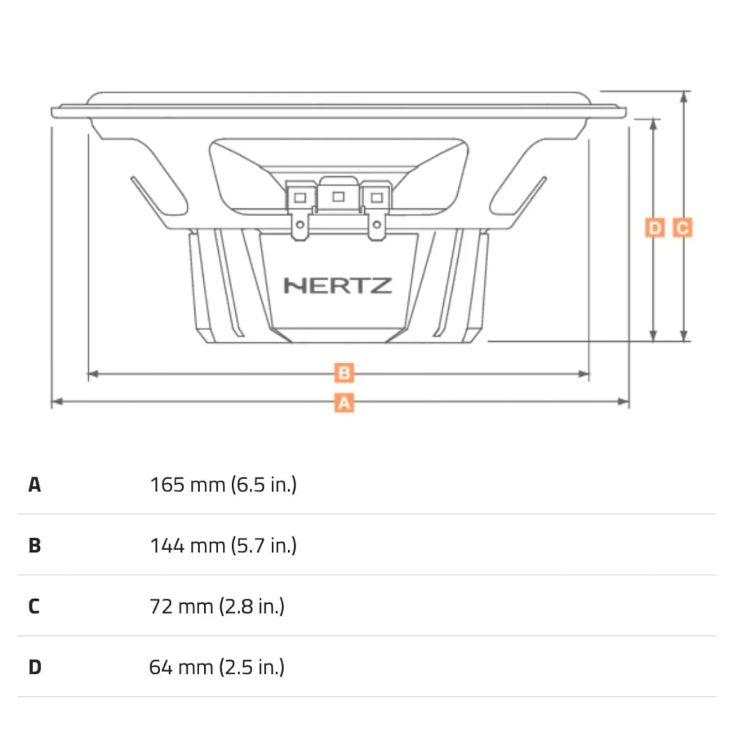 Hertz DCX 165.3, Coppia Altoparlanti Coassiali 2 Vie, Twe, 165mm, 120w - Image 4
