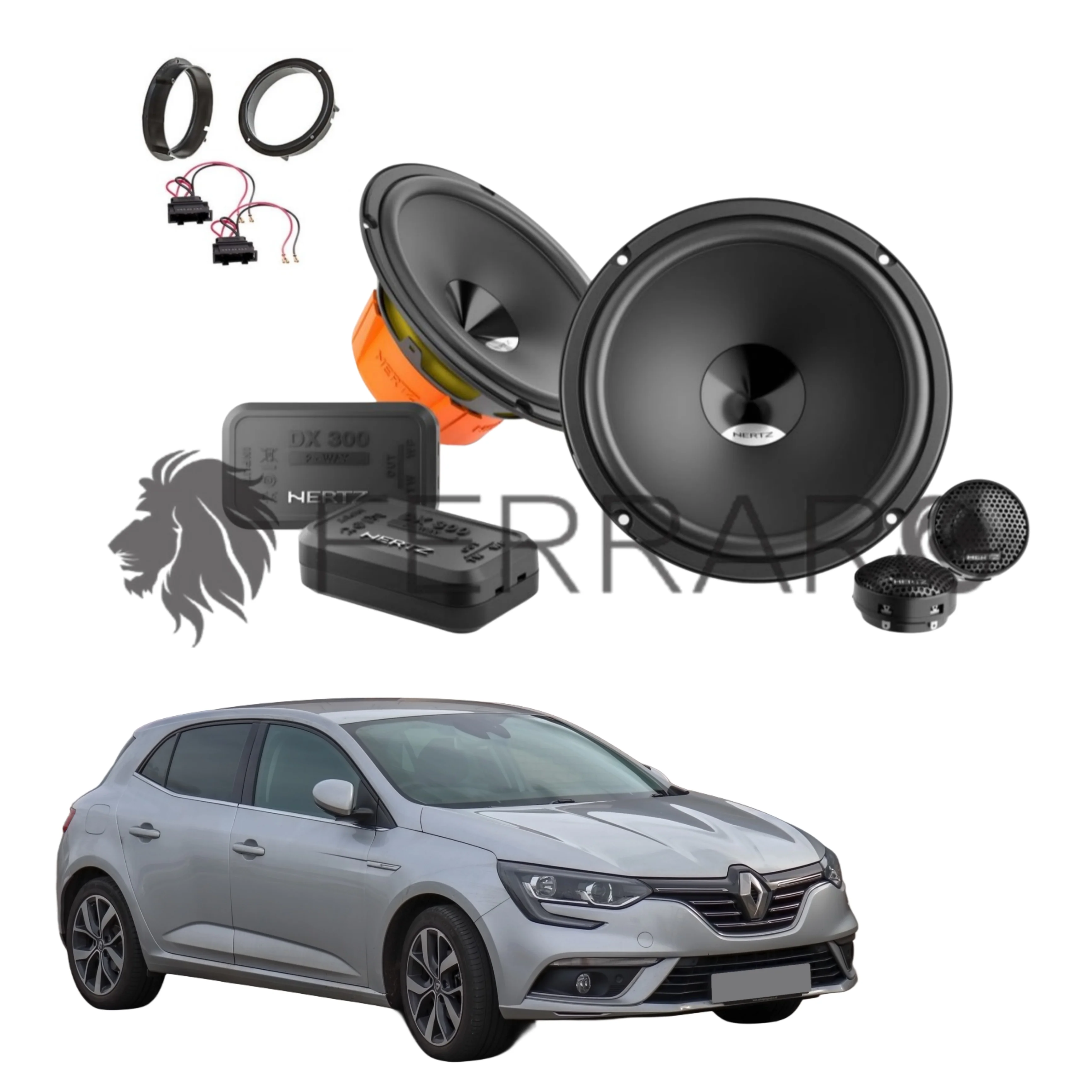 Hertz Kit 4 Casse | DSK 165.3 | Ant o Post | Renault Megane IV | 4ª Serie (2017 in Poi)