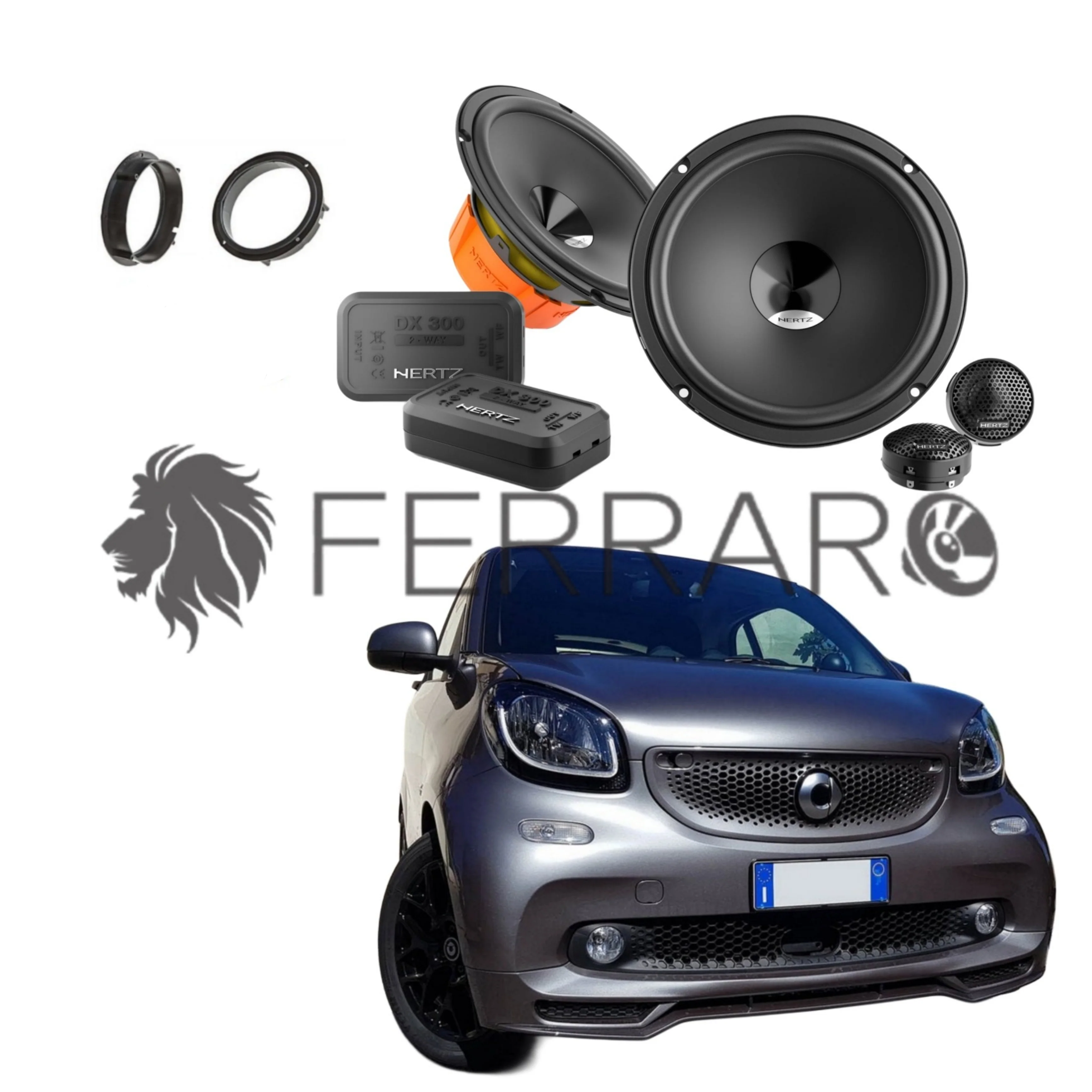 Hertz Kit 4 Casse | DSK 165.3 | Anteriori | Smart ForTwo 453