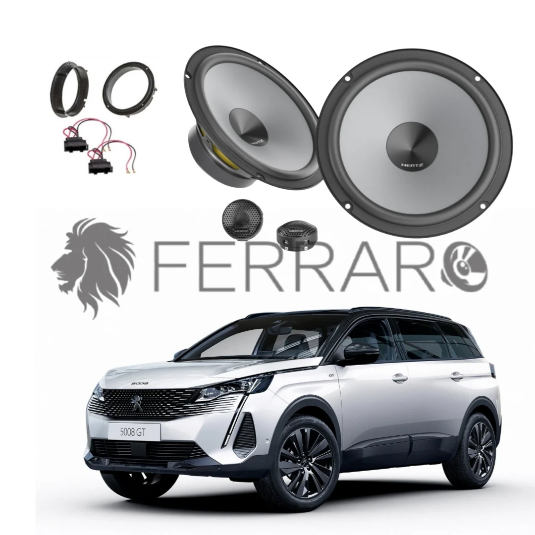Hertz Kit 4 Casse | K 165 | Anteriori | Peugeot 5008 2ª Serie (Dal 2016>)