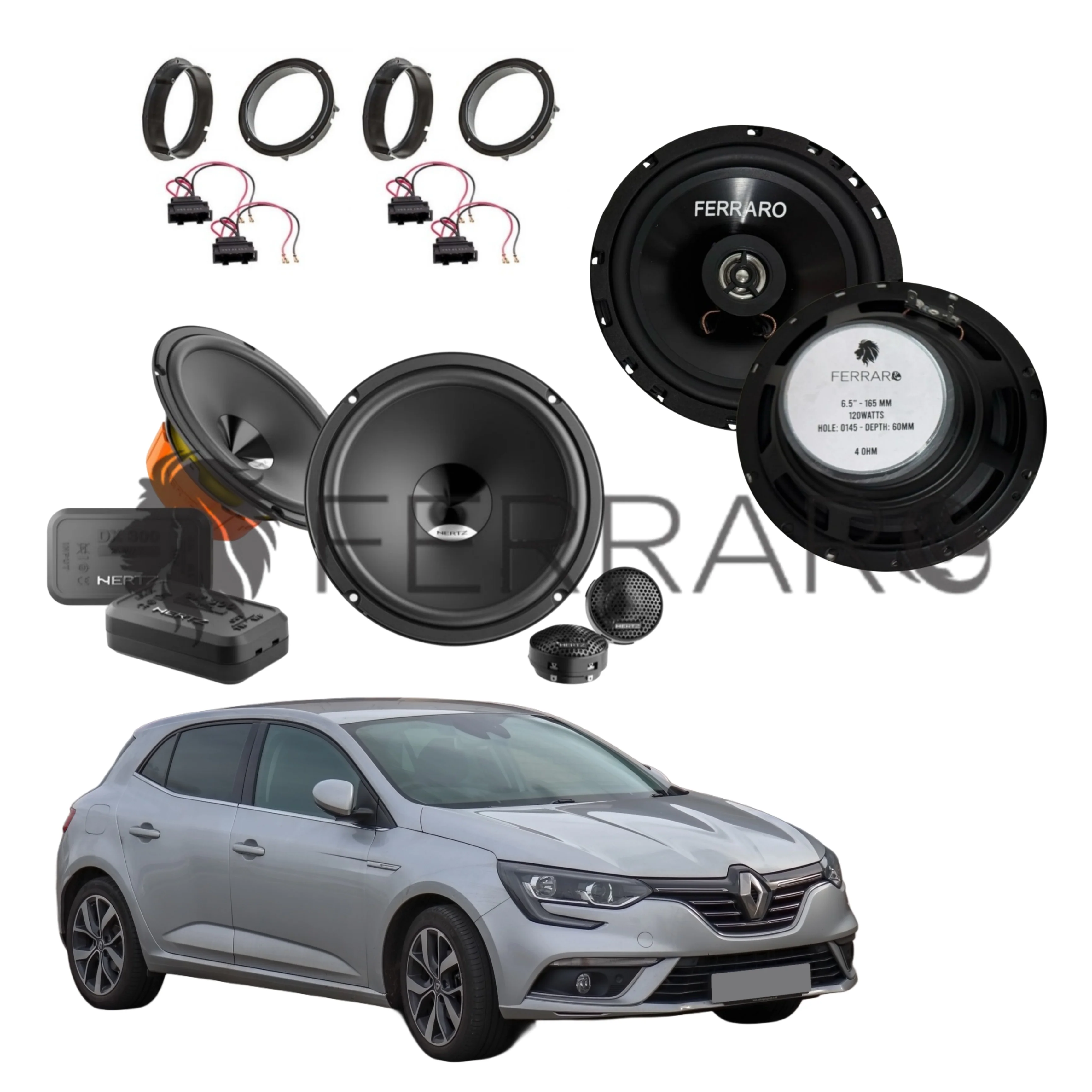 Hertz Kit 6 Casse | DSK 165.3 | ASC-652PC | Ant/Post | Renault Megane IV | 4ª Serie (2017 in Poi)