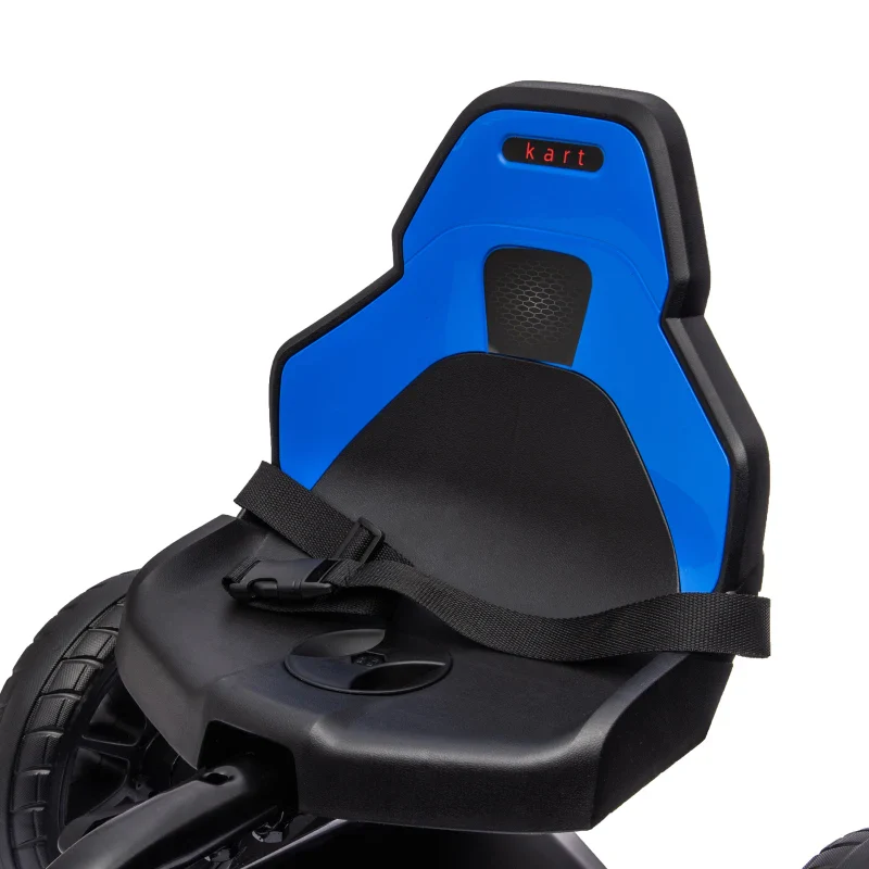 HOMCOM Go Kart a Pedali per Bambini 3-8 Anni con Sedile Regolabile e Ruote in EVA, 100x58x58.5 cm, Blu - Image 8