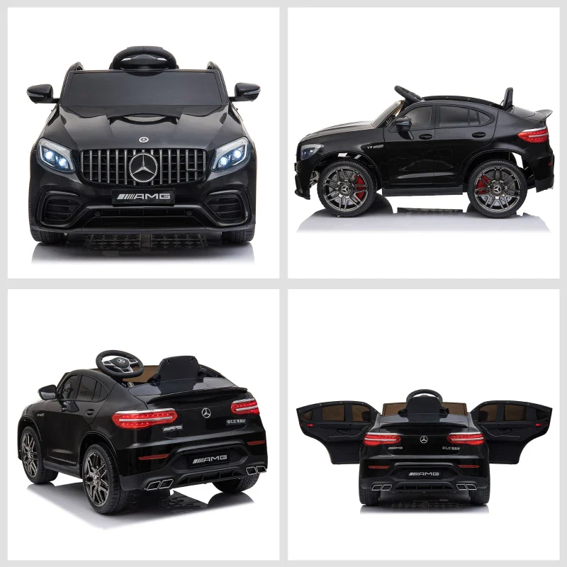 HOMCOM Macchina Elettrica per Bambini 3-5 Anni Mercedes con Cintura di Sicurezza e Telecomando, Nero - Image 7