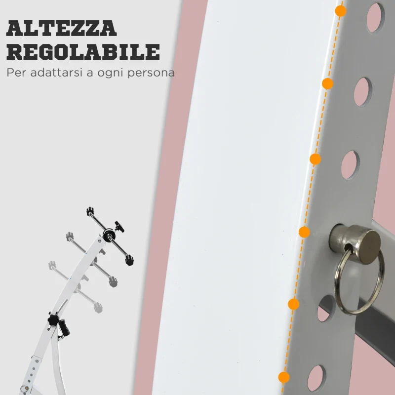 HOMCOM Pedaliera Braccia e Gambe da Divano o Poltrona con Schermo LED, Altezza e Intensità Regolabile, Bianco, 40x42.5x100cm - Image 3