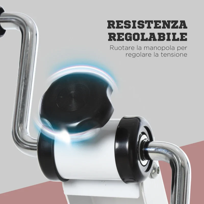 HOMCOM Pedaliera Braccia e Gambe da Divano o Poltrona con Schermo LED, Altezza e Intensità Regolabile, Bianco, 40x42.5x100cm - Image 4