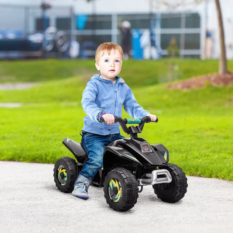 HOMCOM Quad Elettrico per Bambini 18-36 Mesi con Batteria Ricaricabile da 6V, 72x40x45.5 cm, Nero - Image 2