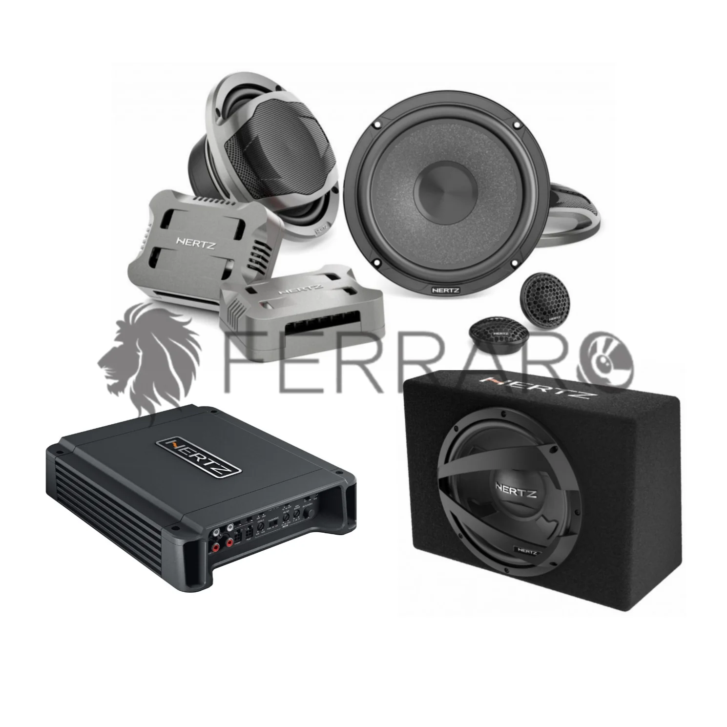 Hertz Sound Casse Ant CK165, Amplificatore HCP4D 760w, Sub DBX 30.3 1000w