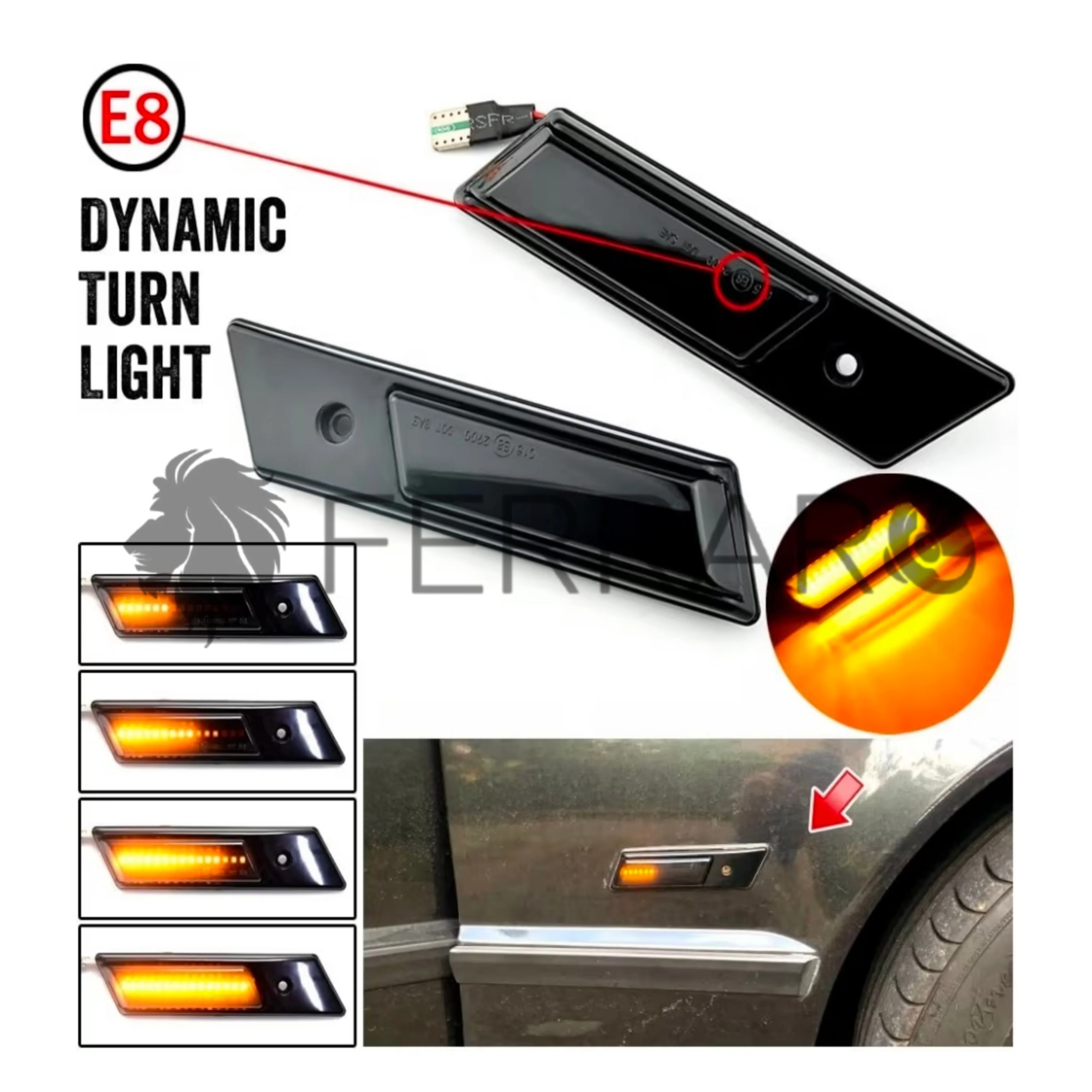 Indicatore Direzione Led per BMW Serie 3 E36, 5 E34, 7 E32, Plug and Play - Image 2