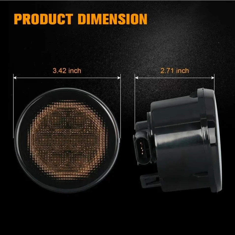 Indicatore Direzione Led per Jeep Wrangler (2007-2017), Plug and Play - Image 3