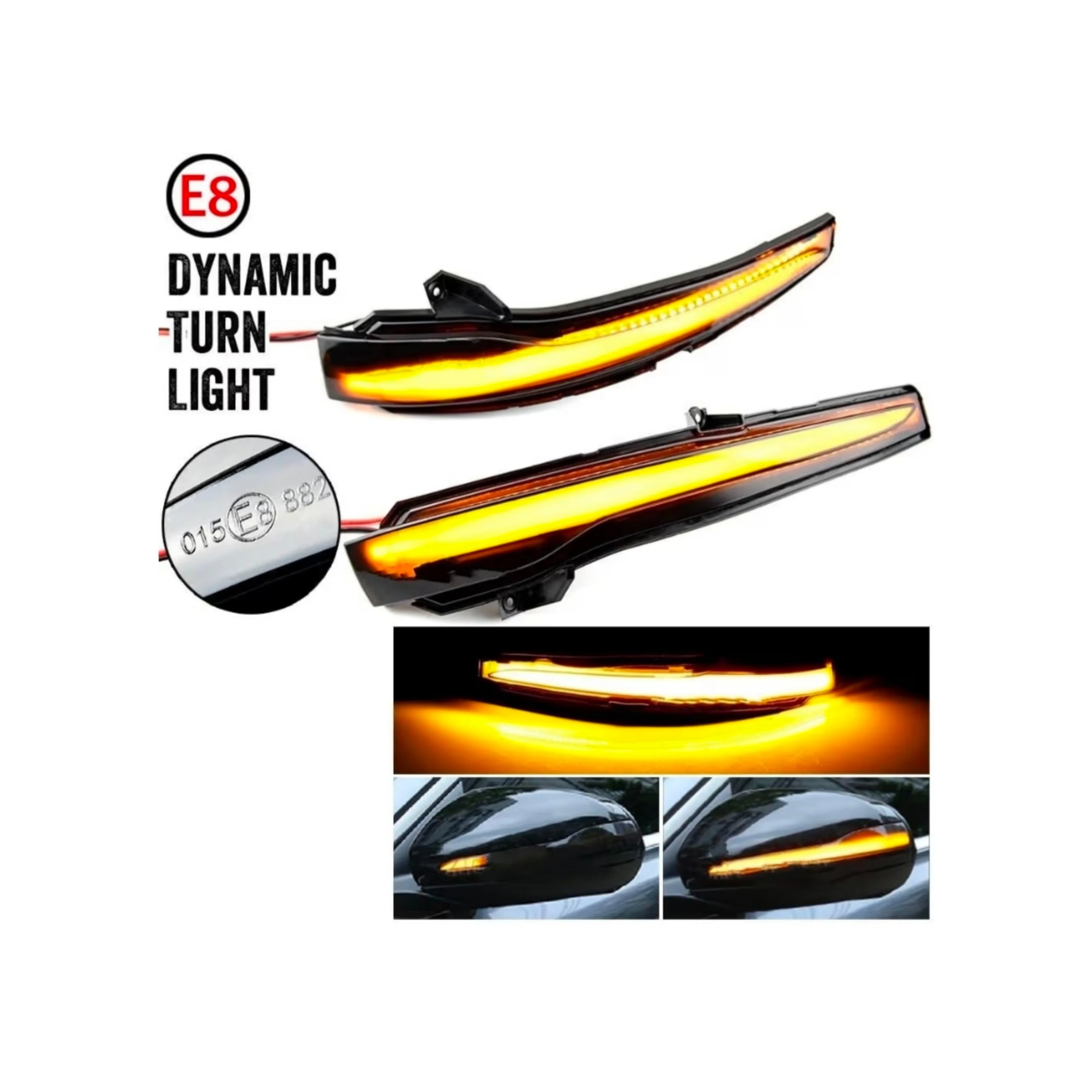 Indicatore Direzione Led per Mercedes Classe C, S, GLC, E, V (Compatibilità in Descrizione), Plug and Play - Image 2