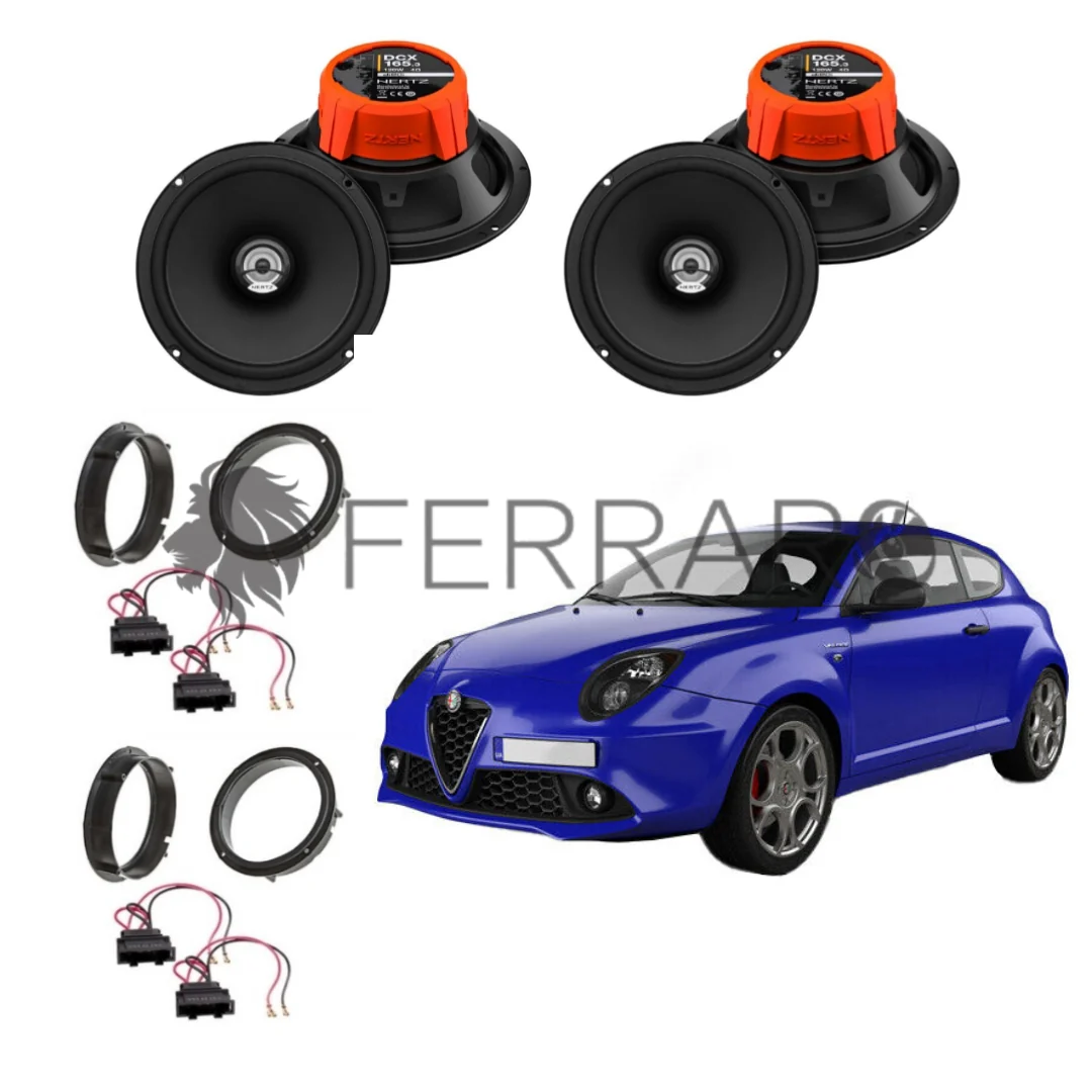 Hertz Kit 4 Casse, DCX 165.3, Ant/Post, Alfa Romeo Mito