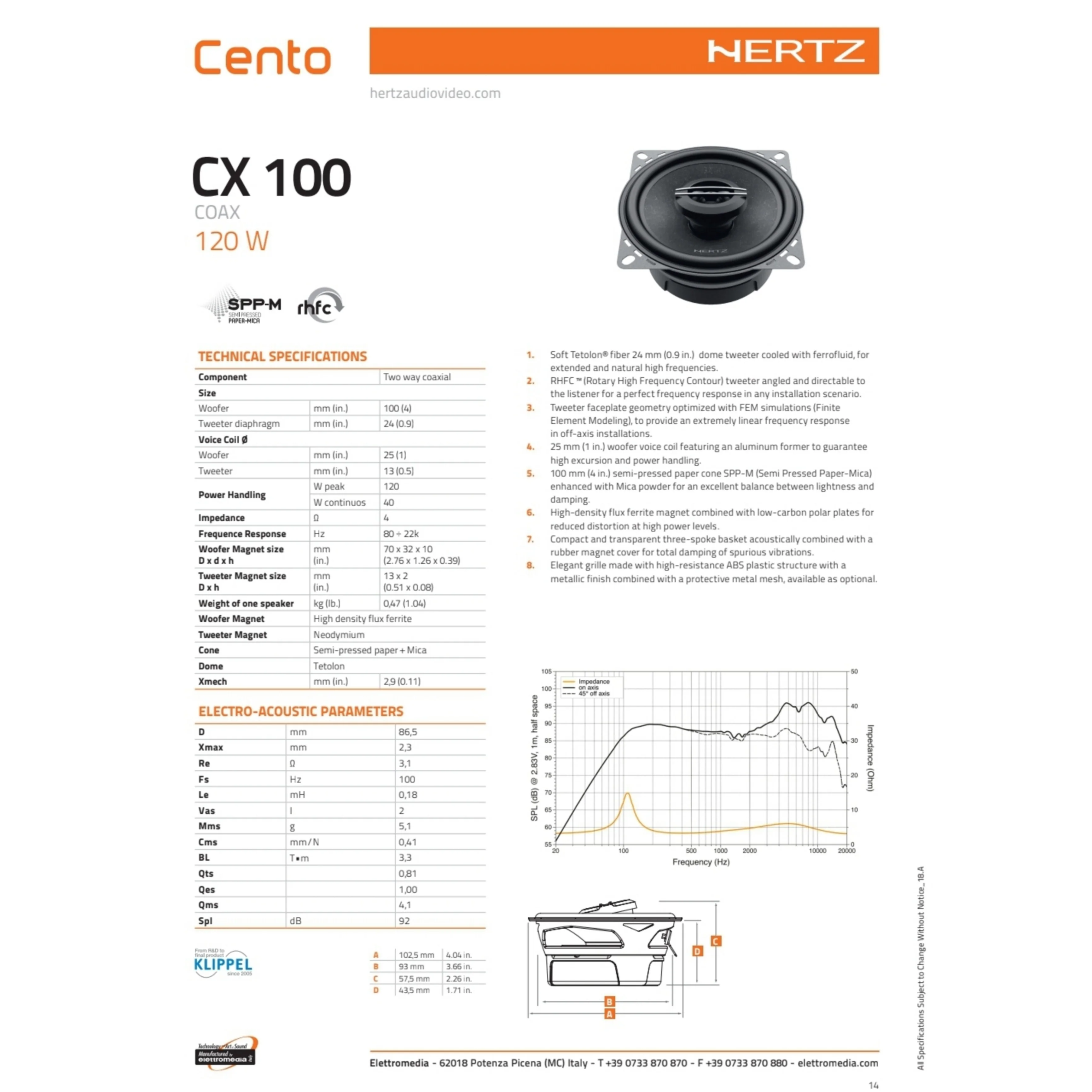 Hertz Kit 6 Casse | CK 165 | CX 100 | Ant/Post | Fiat Punto Evo - Image 5
