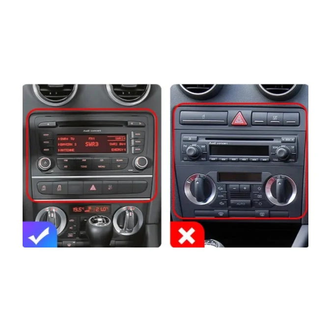 Kit Montaggio Autoradio 9"Pollici Audi A3 8P (2003-2012) Mascherina, Cablaggio Autoradio Android - Image 5