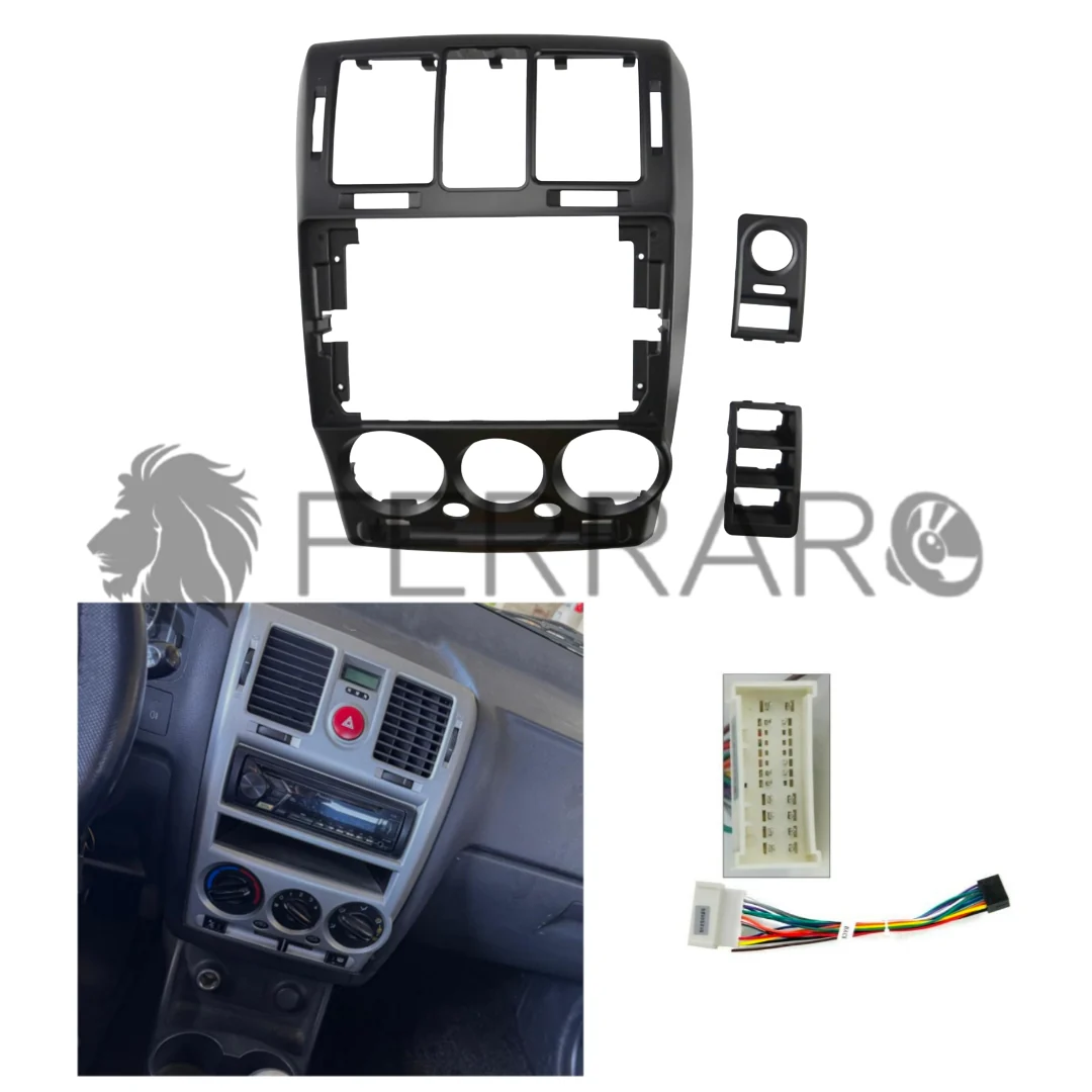 Kit Montaggio Autoradio 9"Pollici Hyundai Getz (2002-2009) Mascherina, Cablaggio Autoradio Android