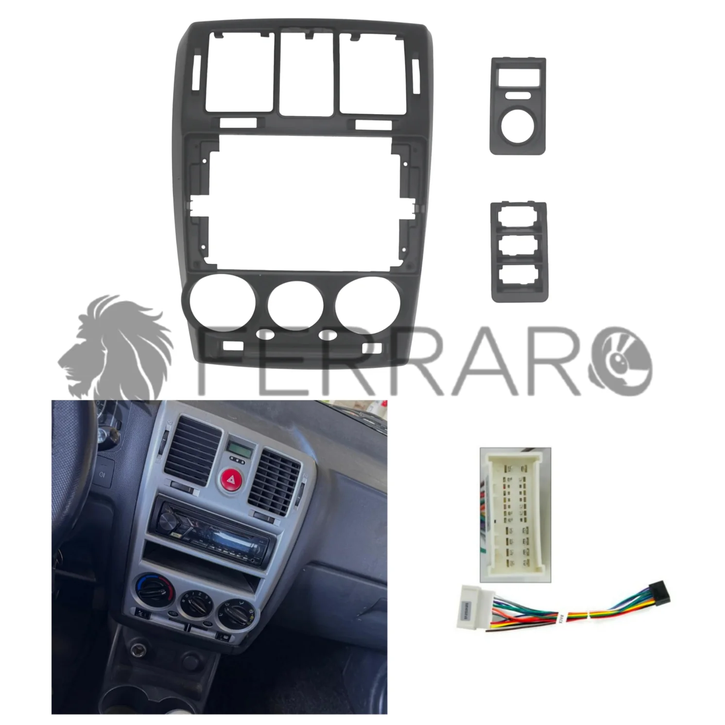 Kit Montaggio Autoradio 9"Pollici Hyundai Getz (2002-2009) Mascherina, Cablaggio Autoradio Android - Image 3