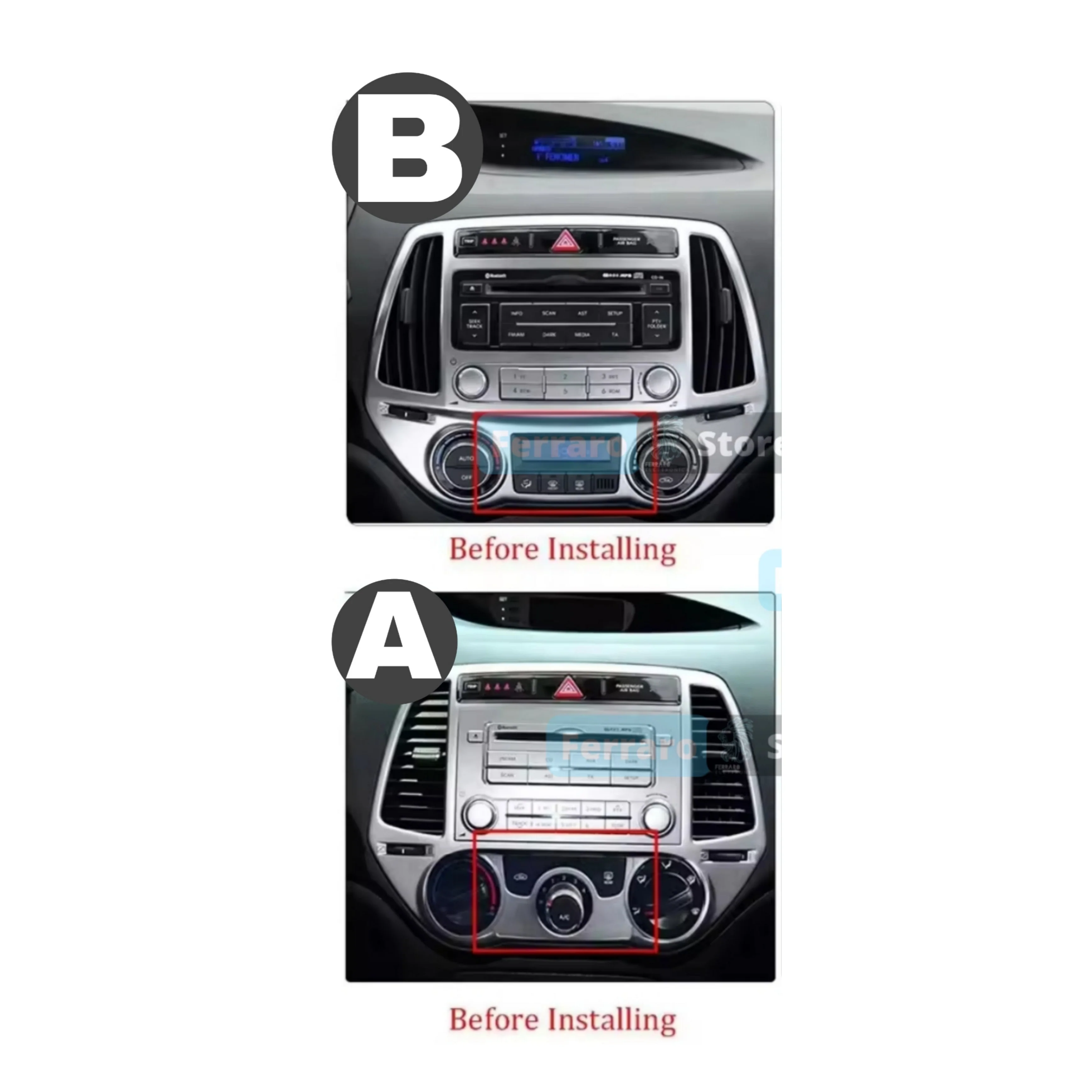 Kit Montaggio Autoradio 9"Pollici Hyundai i20 | 2008-2014 | Mascherina | Cablaggio | per Autoradio Android - Image 2