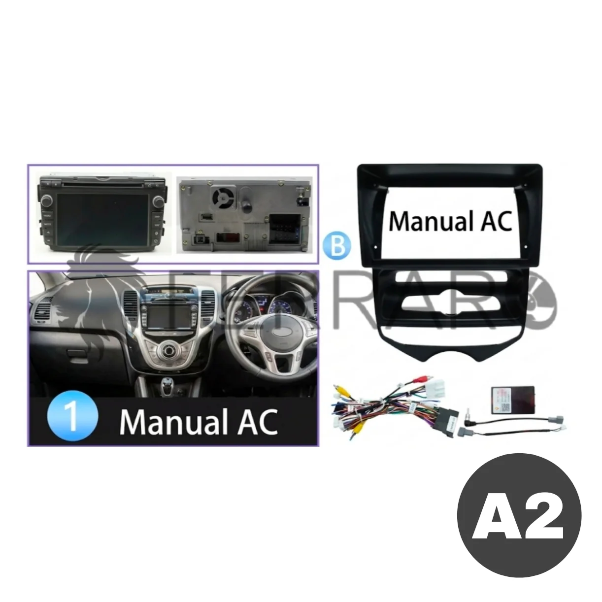 Kit Montaggio Autoradio 9"Pollici Hyundai IX20 Mascherina, Cablaggio per Autoradio Android - Image 2