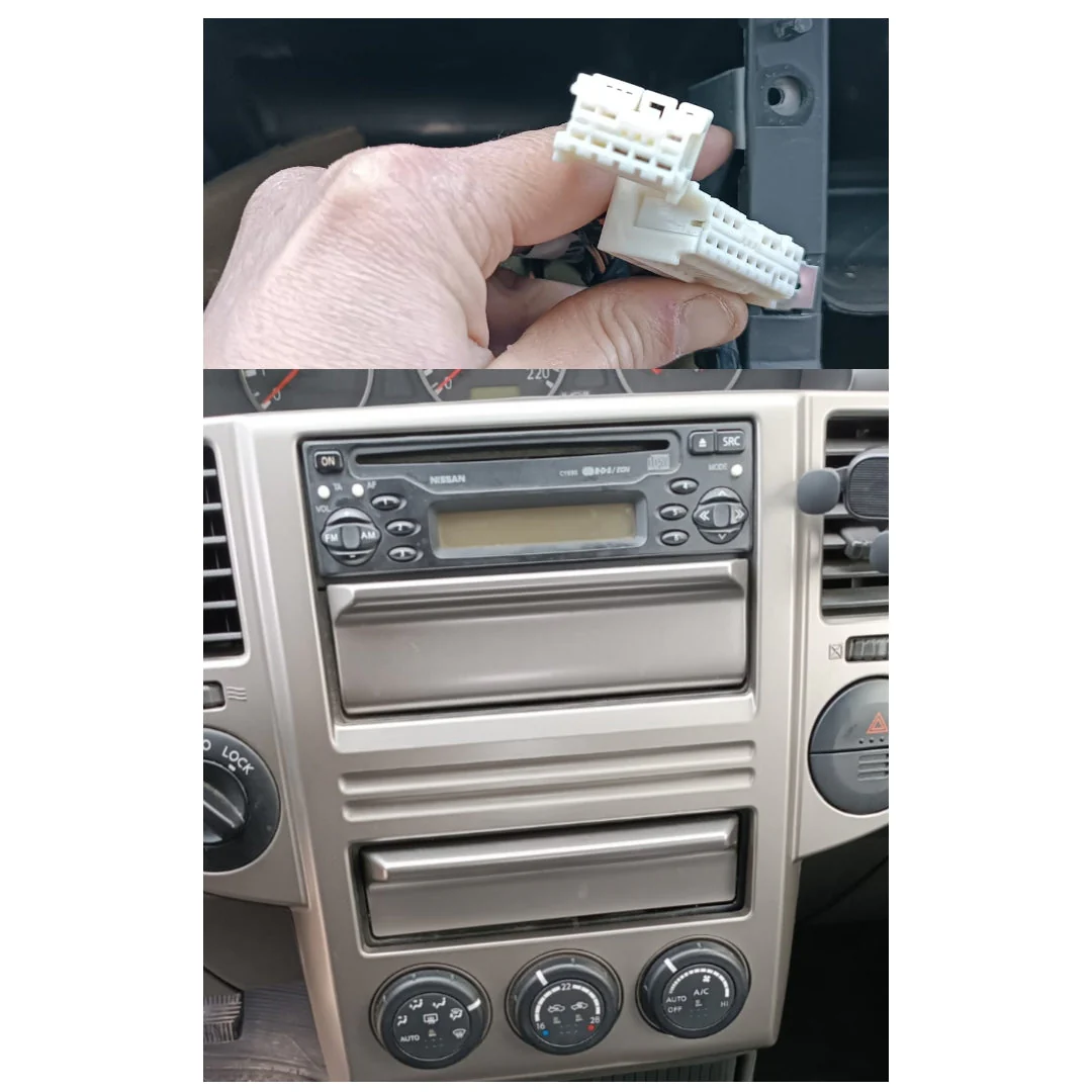 Kit Montaggio Autoradio 9"Pollici Nissan X-Trail T30 (2001-2006) Mascherina, Cablaggio Autoradio Android - Image 2