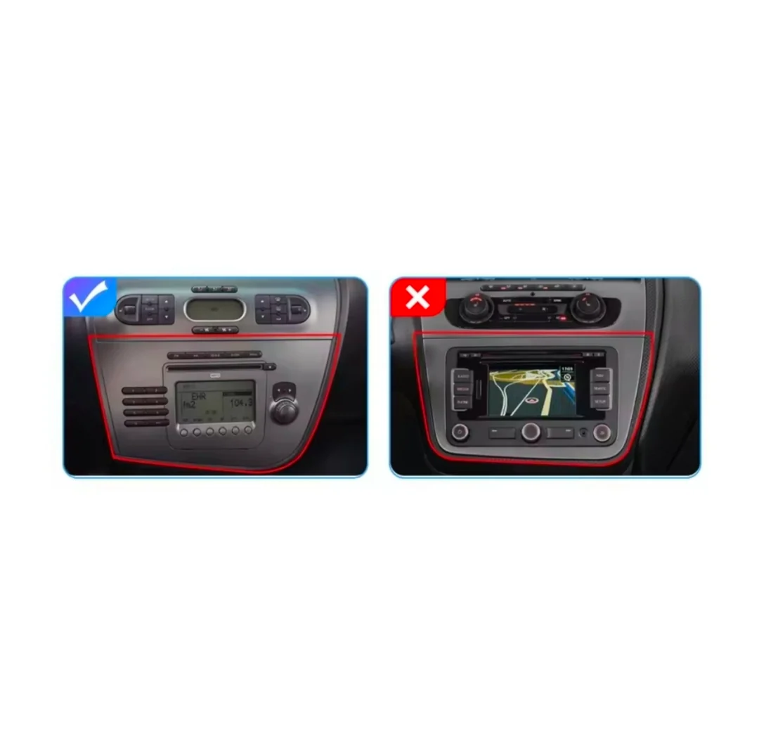 Kit Montaggio Autoradio 9"Pollici Seat Leon MK2 (2005-2012), Mascherina, Cablaggio per Autoradio Android - Image 2