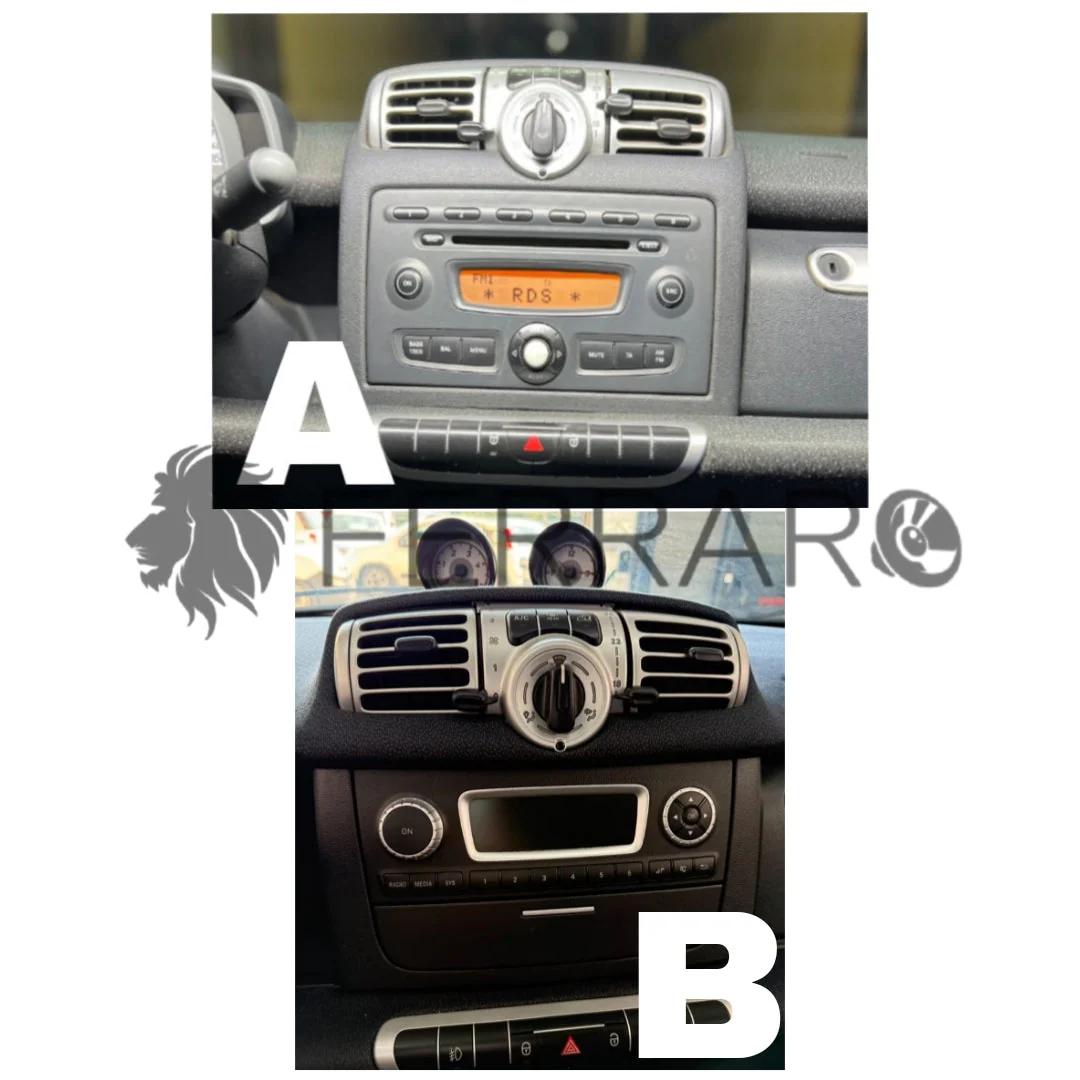 Kit Montaggio Autoradio 9"Pollici Smart 451 (2002-2015) Mascherina, Cablaggio Autoradio Android - Image 3
