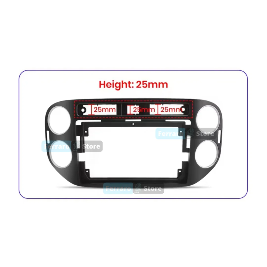 Kit Montaggio Autoradio 9"Pollici Volkswagen Tiguan (2006-2016) Mascherina, Cablaggio Autoradio Android - Image 2