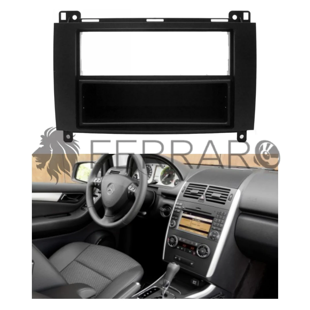 Mascherina 1DIN con Cassetto | Mercedes Classe A/B (2005-2012)